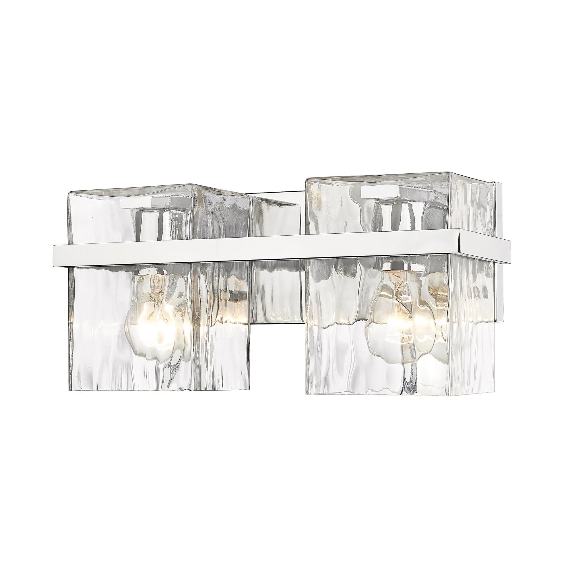 Shown in Chrome finish and Glass shade