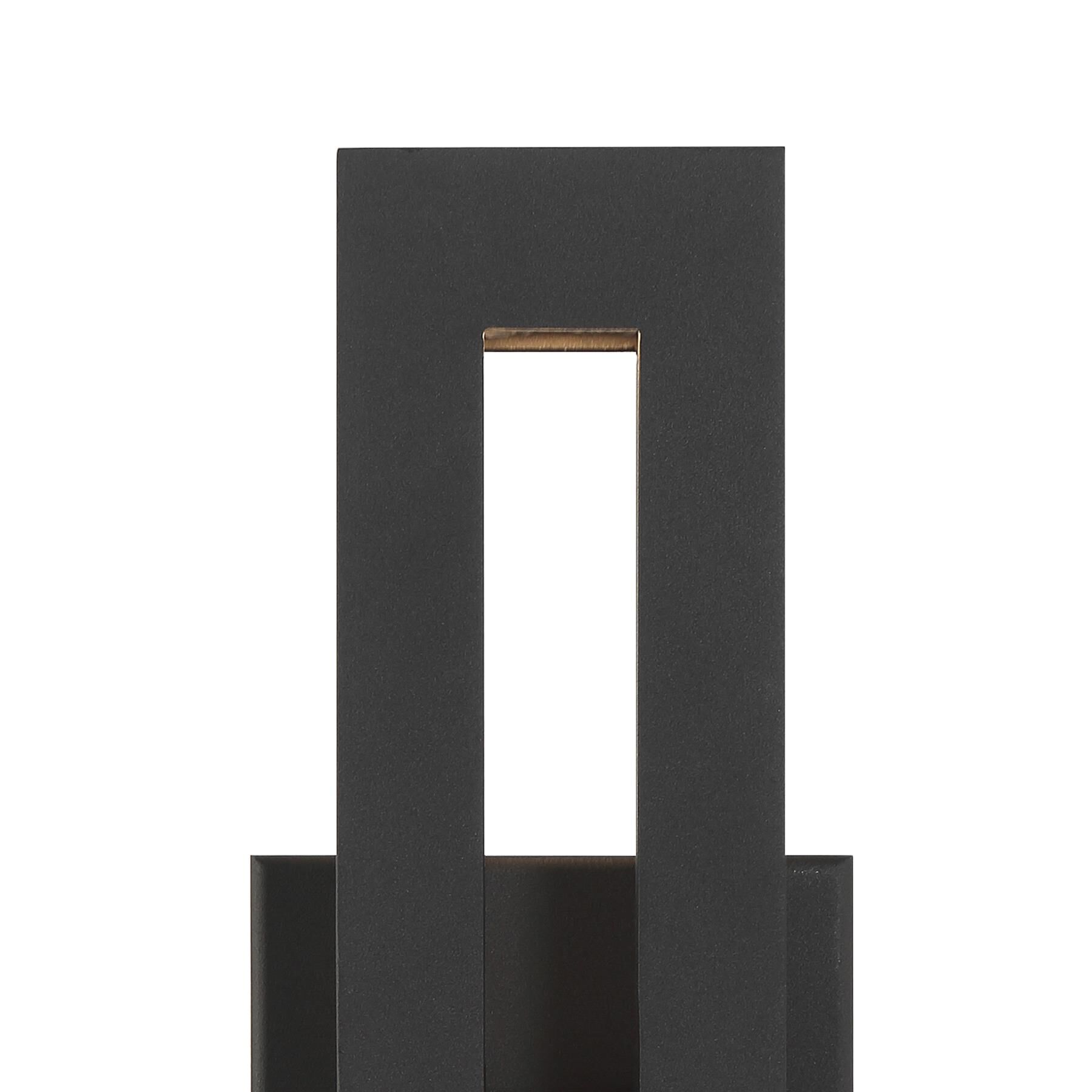 Shown in Coal finish and Frosted glass