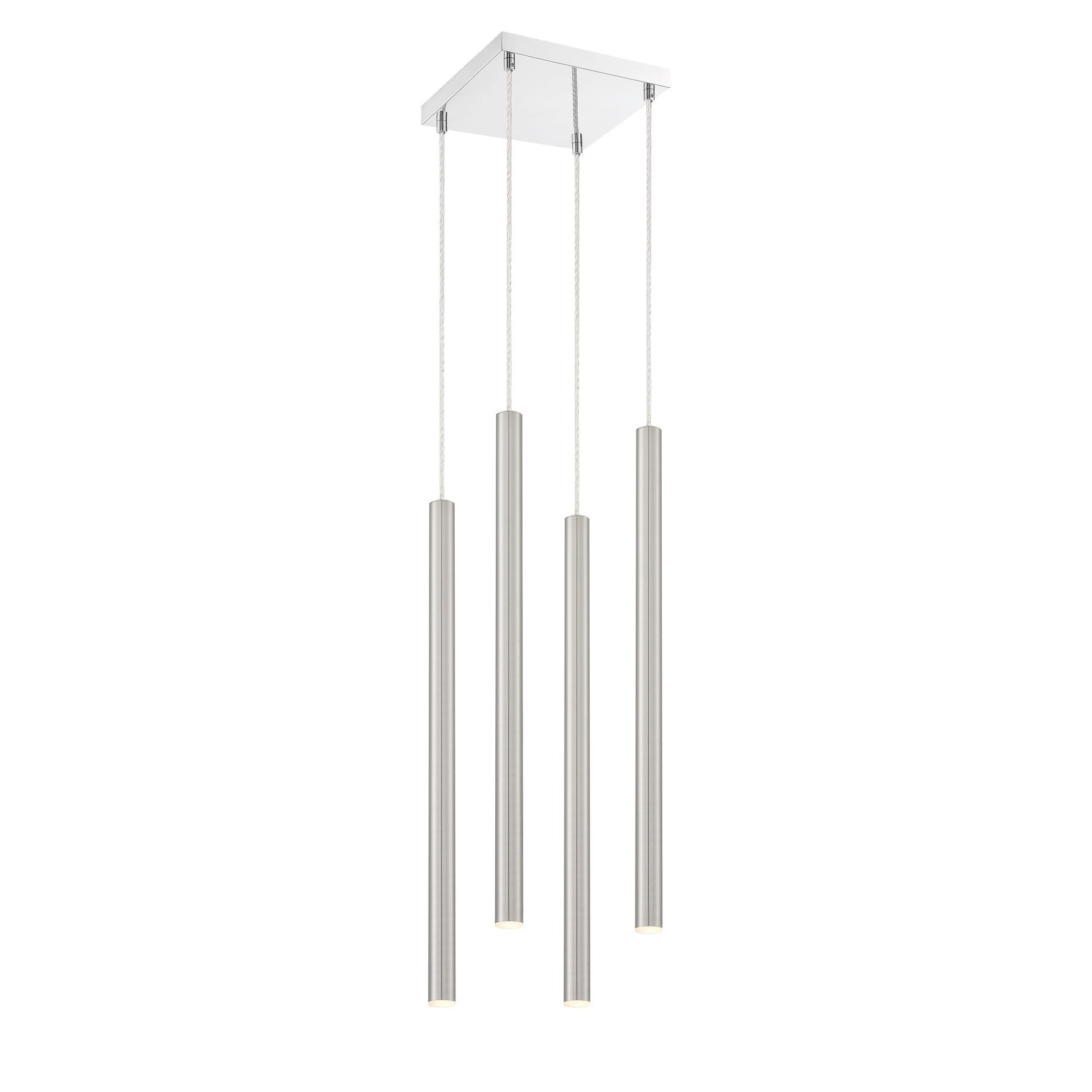 Shown in Chrome finish and Steel glass and Steel shade