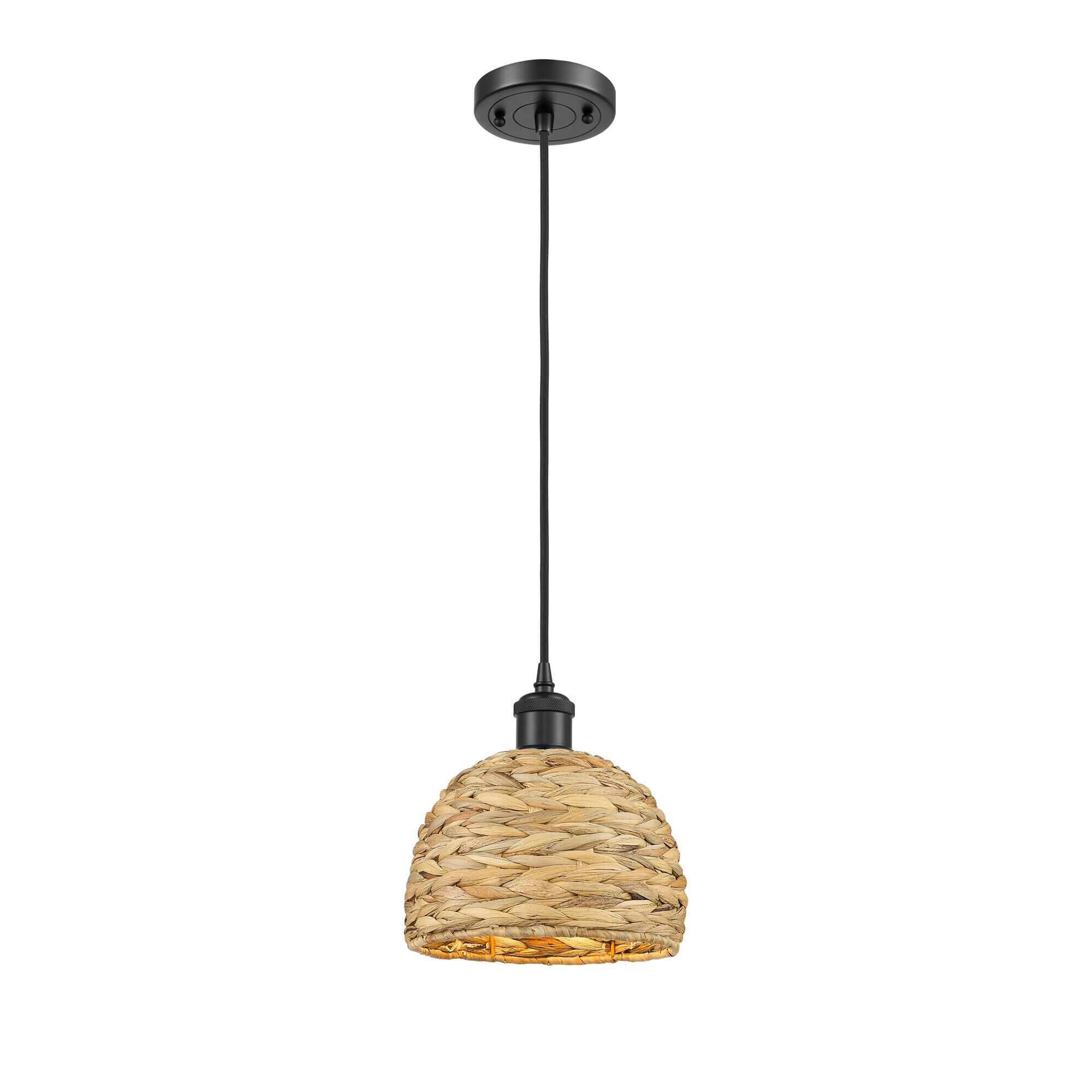 Shown in Matte Black finish and Natural shade