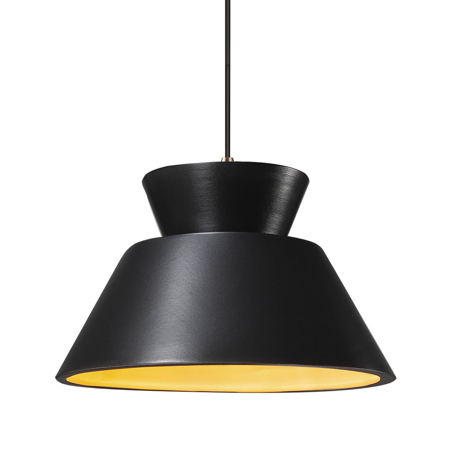 Shown in Dark Bronze finish and Carbon Matte Black with Champagne Gold Internal shade