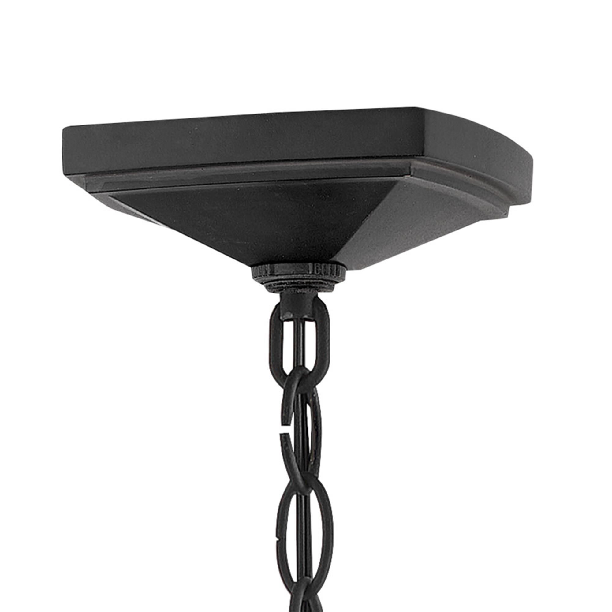 Shown in Museum Black finish and Clear glass