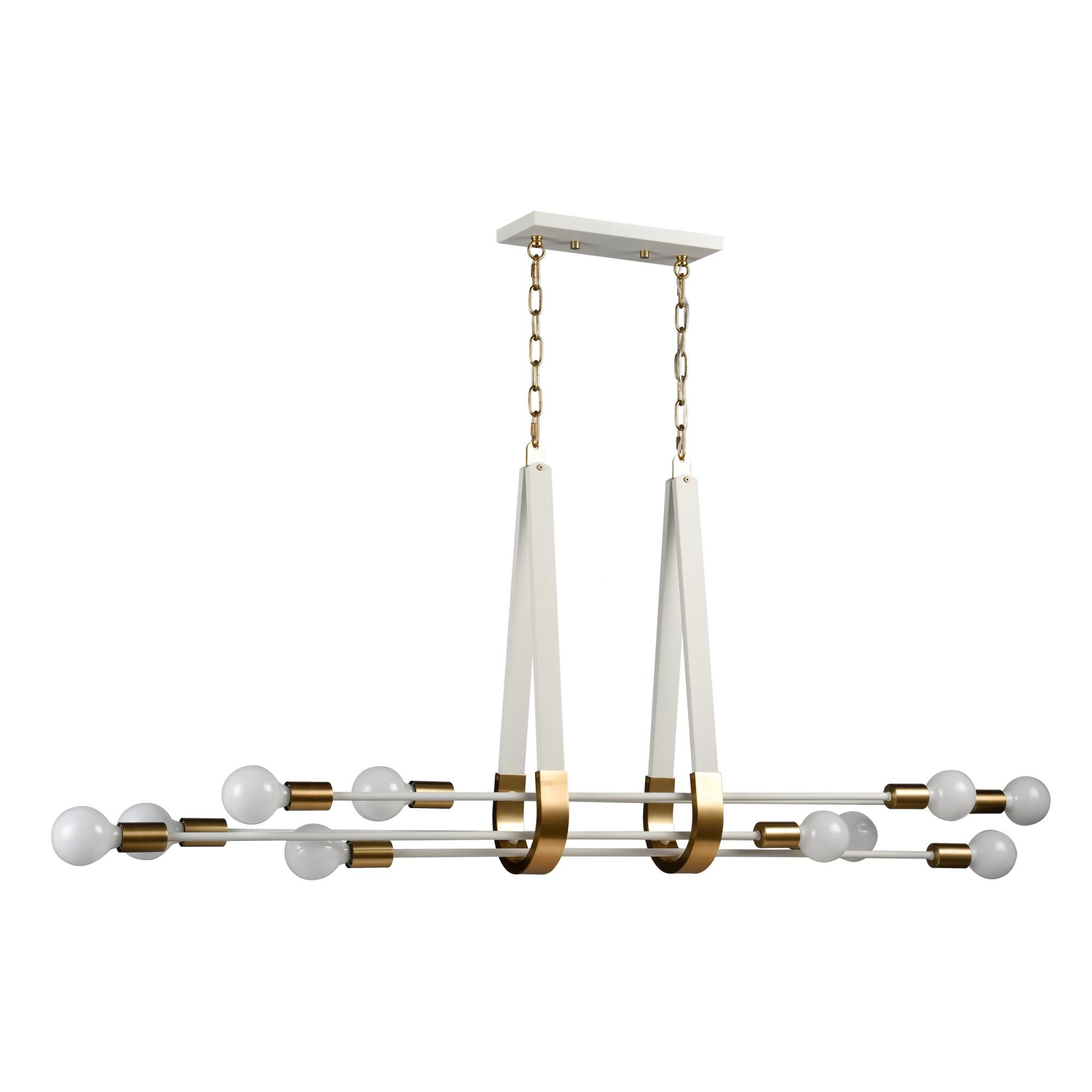Sabine 58 Inch 10 Light Linear Suspension Light by ELK Lighting