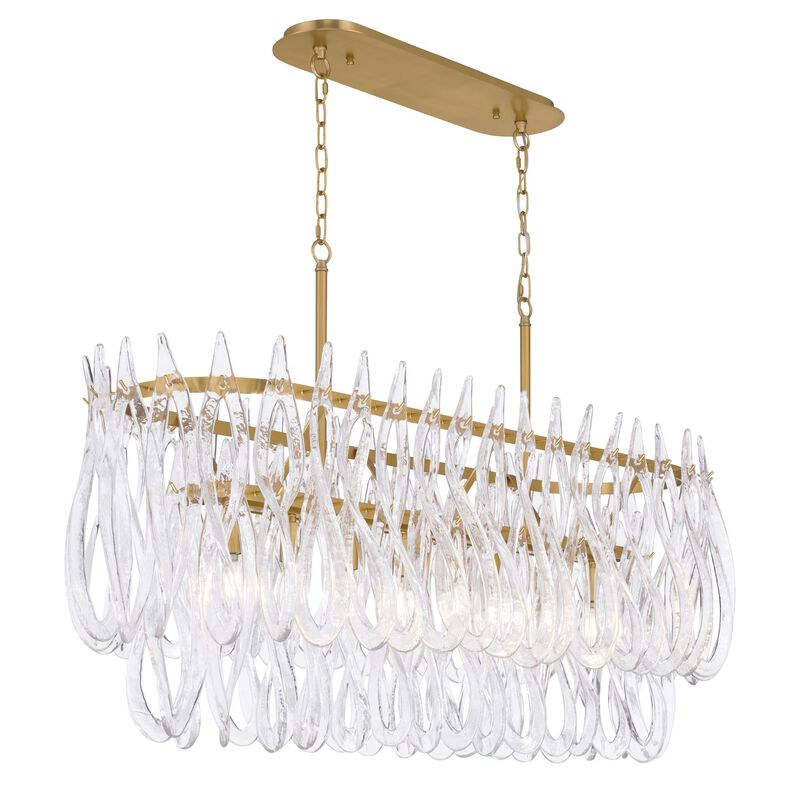 Glassara 48 Inch Linear Suspension Light by Metropolitan Lighting