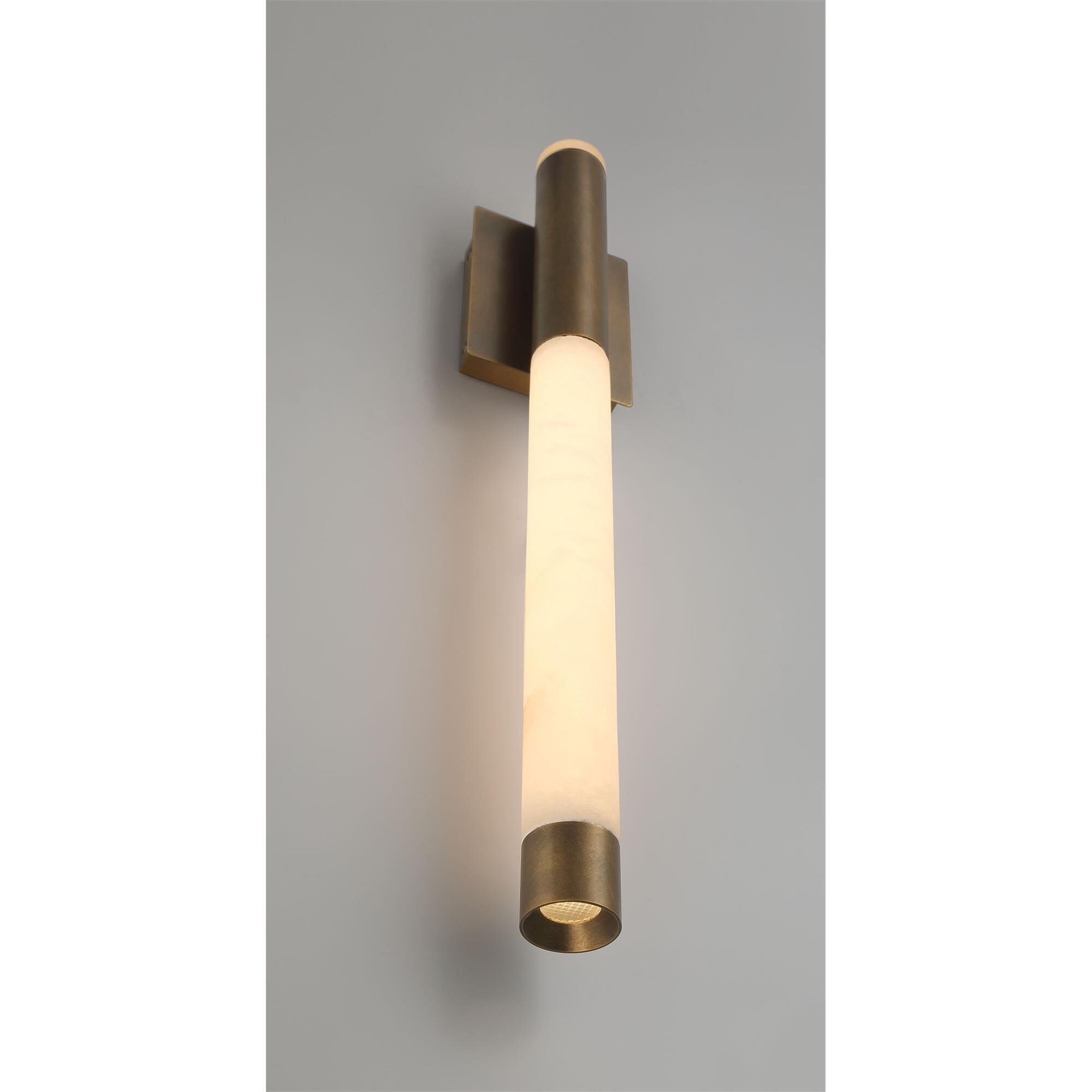 Shown in Harlow Bronze finish and Alabaster glass