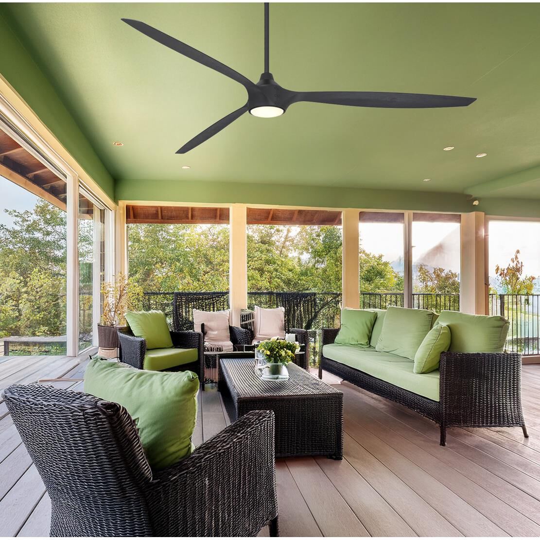 Pierce 84 Inch Ceiling Fan with Light Kit by Minka Aire