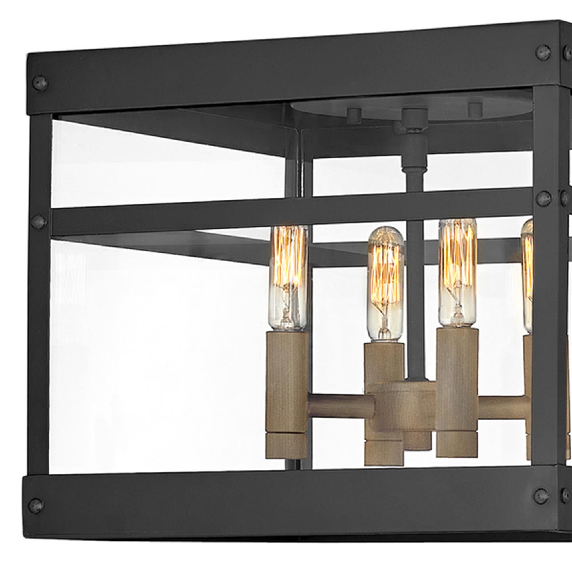 Porter 12 Inch 4 Light Outdoor Flush Mount,