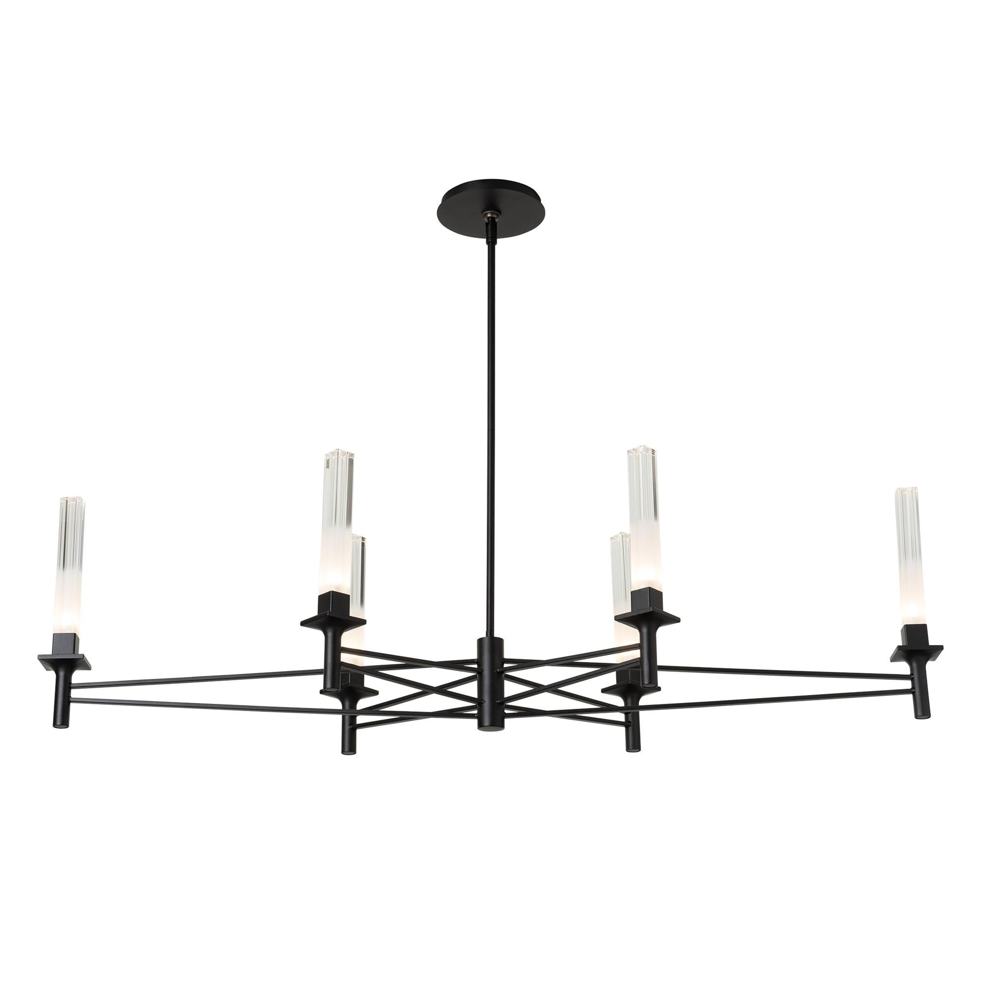 Shown in Black finish and Frosted glass