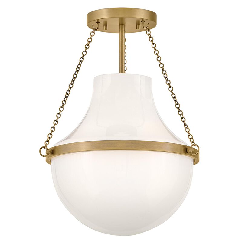 Collins 15 Inch Semi Flush Mount by Hinkley