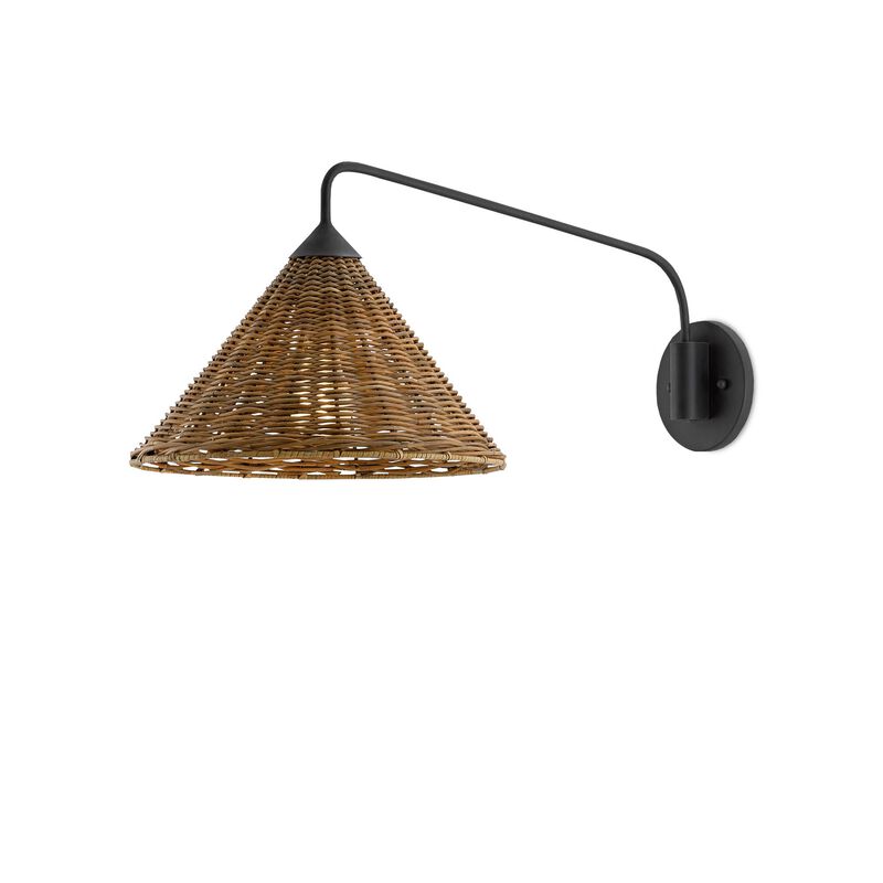 Basket Wall Swing Lamp by Currey and Company