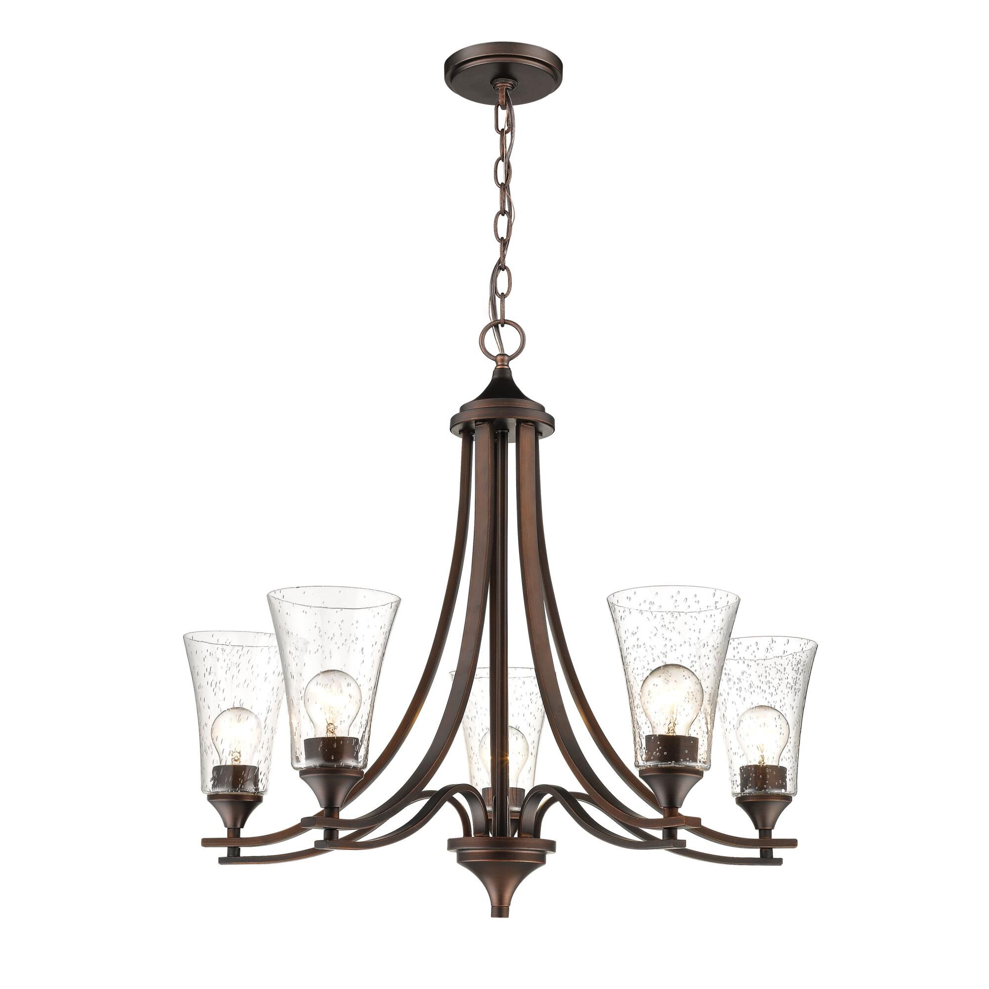 Natalie 27 Inch 5 Light Chandelier by Millennium Lighting