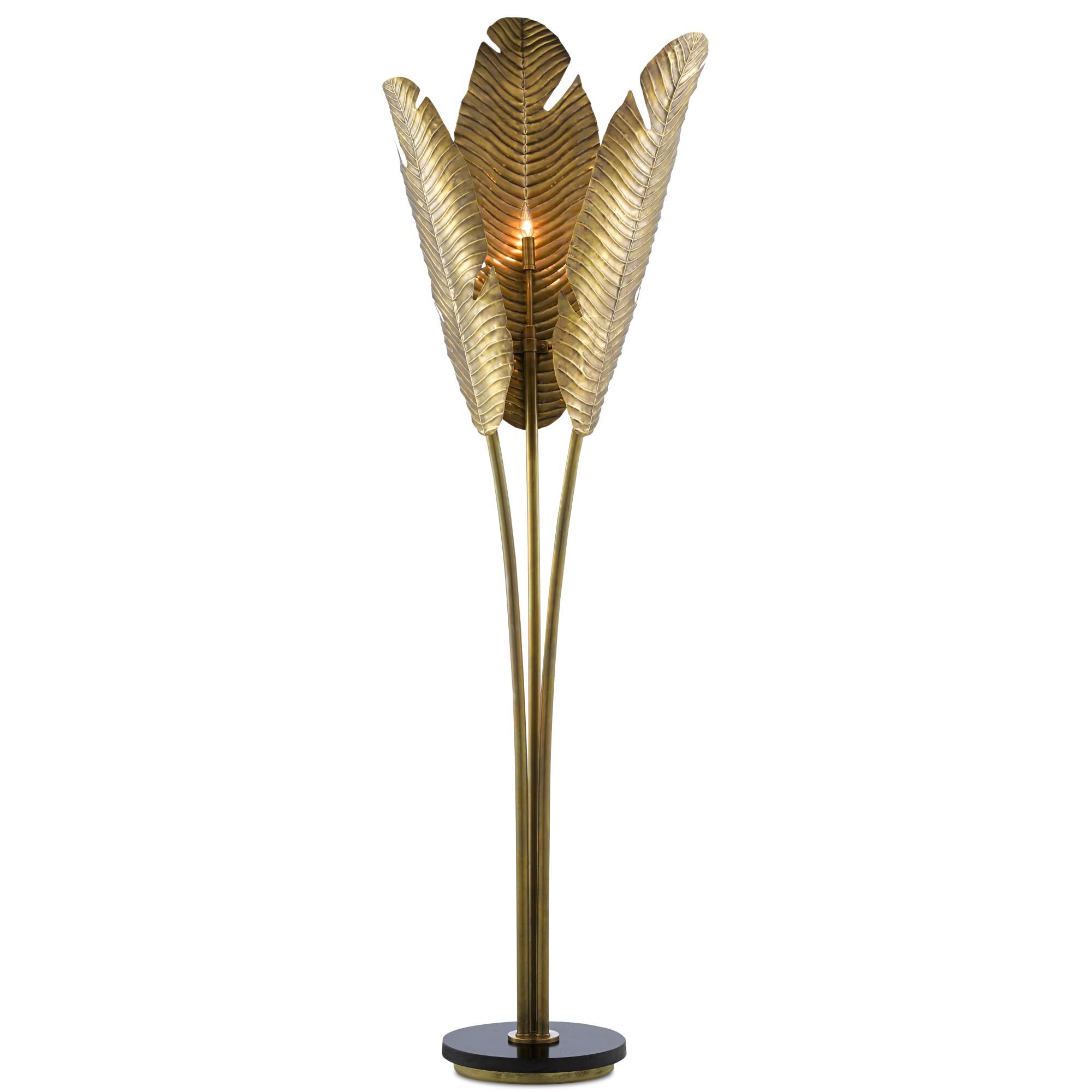 Tropical 83 Inch Torchiere Lamp by Currey and Company