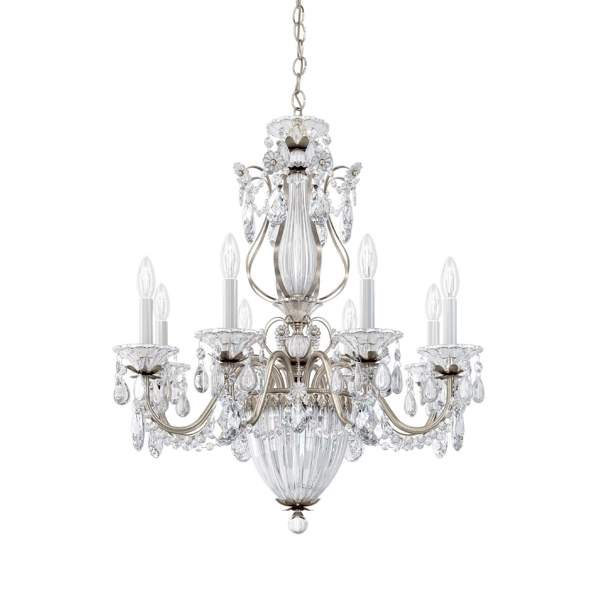 Shown in Antique Silver finish and Clear Radiance crystal