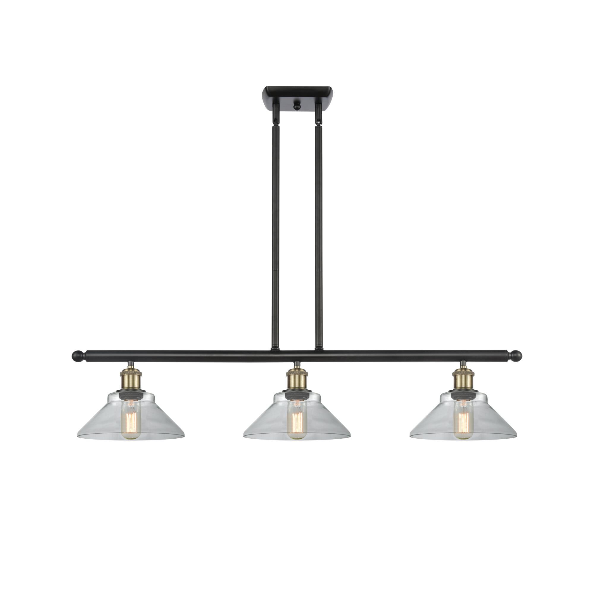 Shown in Black Antique Brass finish and Disc glass and Glass shade