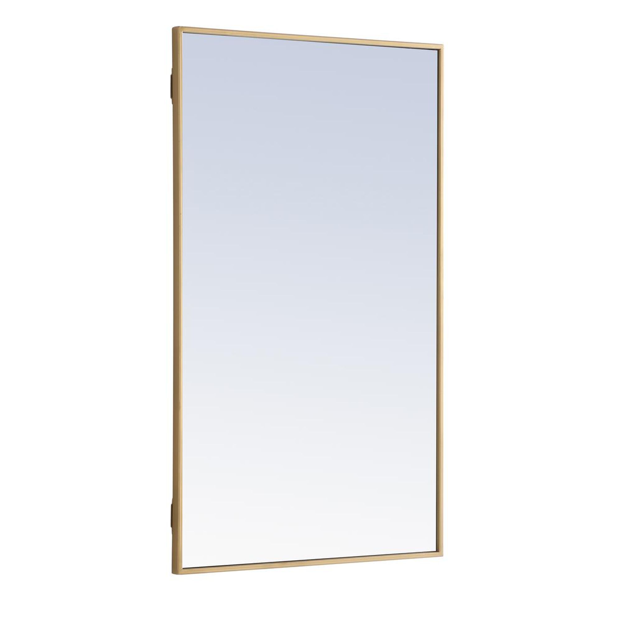 Shown in Brass finish and Clear Mirror Beveled glass