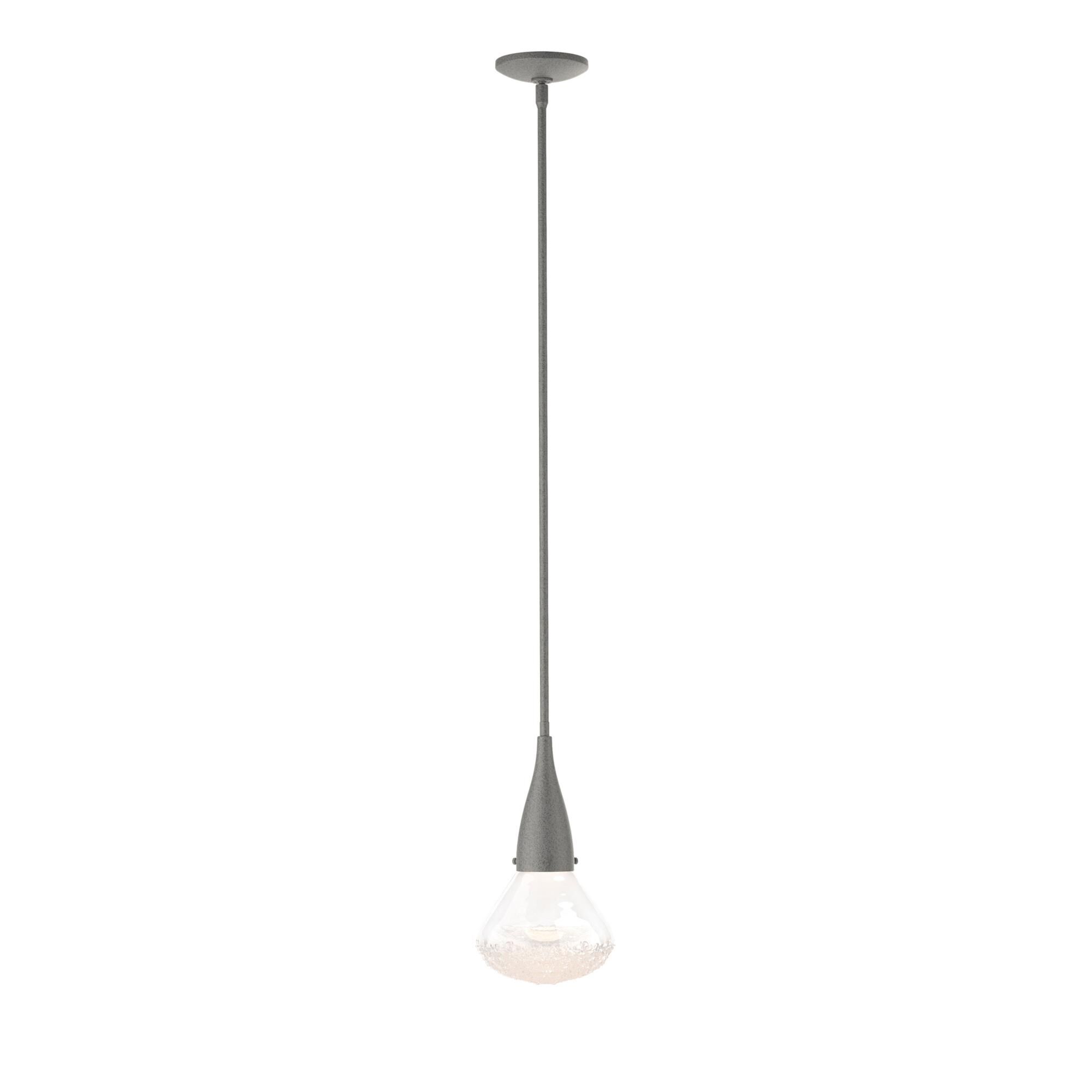 Shown in Natural Iron finish and Clear glass