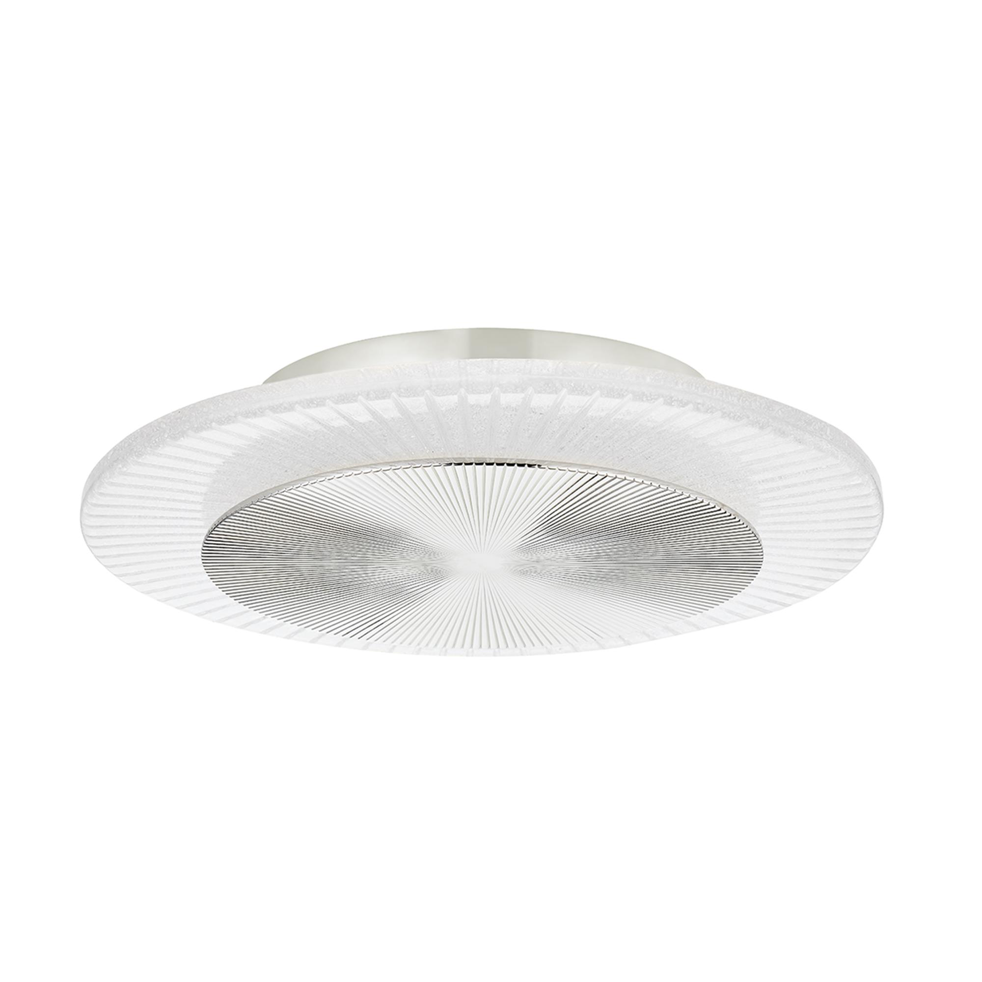 Shown in Polished Nickel finish and Clear glass