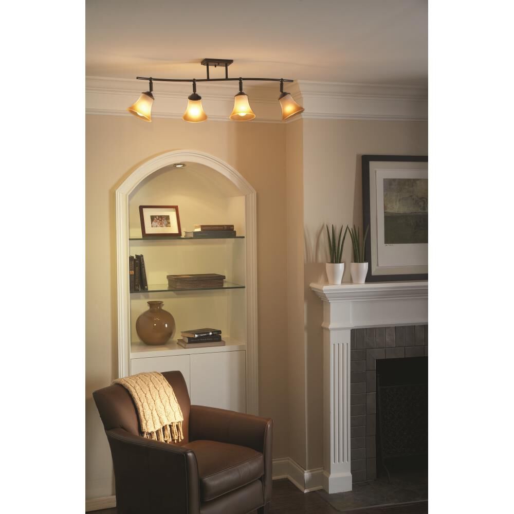 Shown in Palladian Bronze finish and Champagne Marble glass 