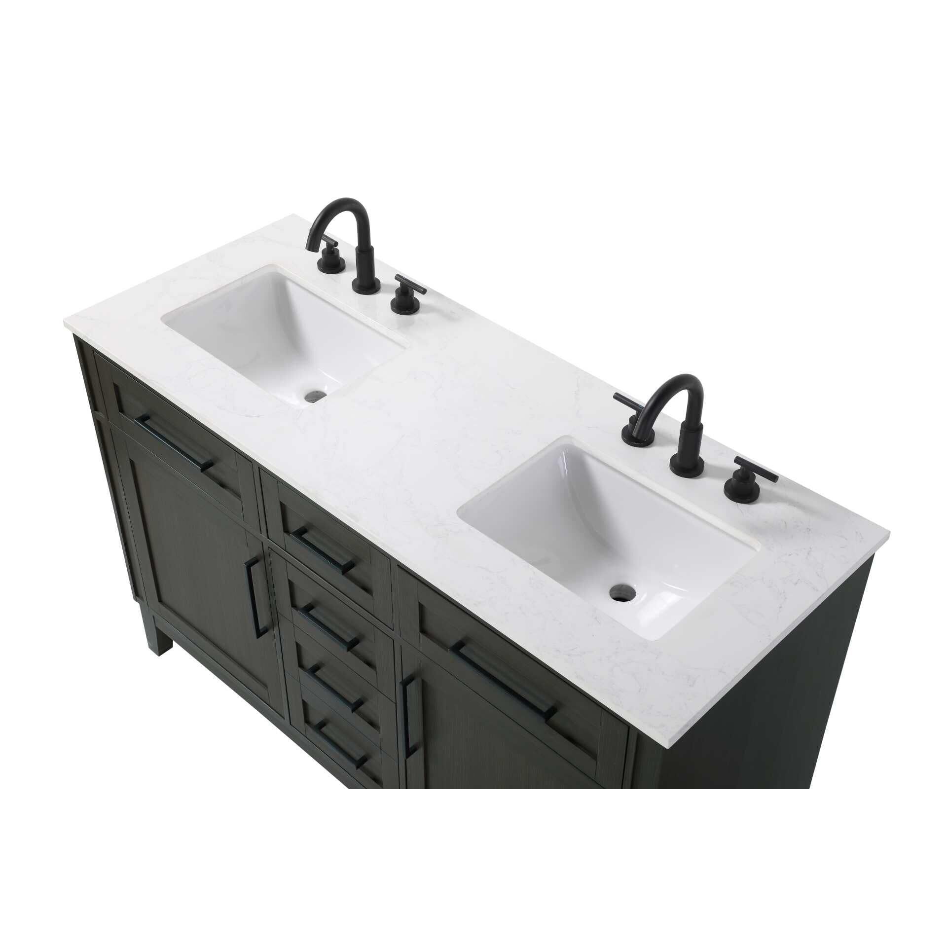 Virginia 54 Inch Bath Vanity by Elegant Decor