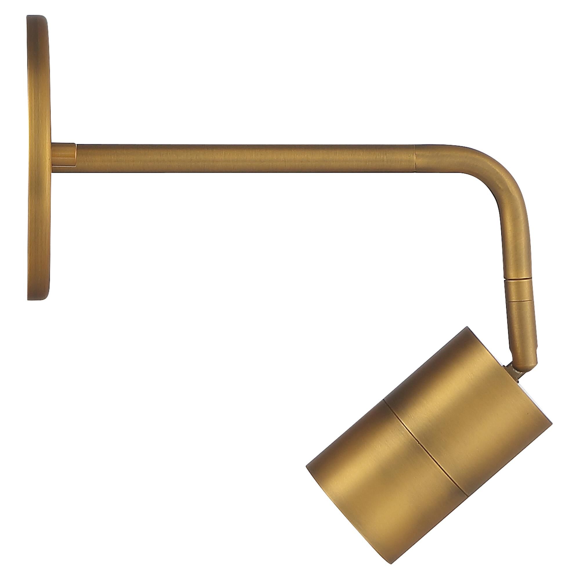 Shown in Antique Brushed Brass finish and Gold Steel shade