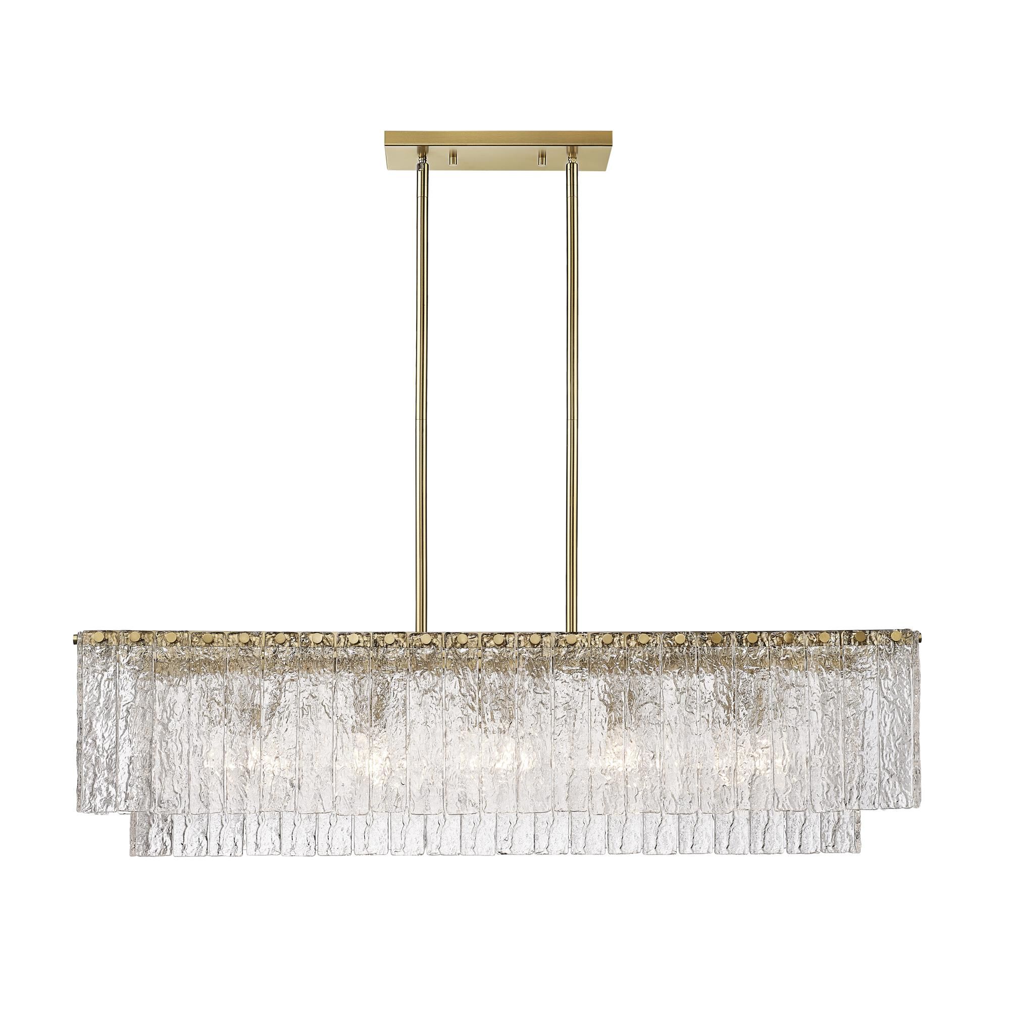 Glacier 42 Inch 5 Light Linear Suspension Light by Z-Lite