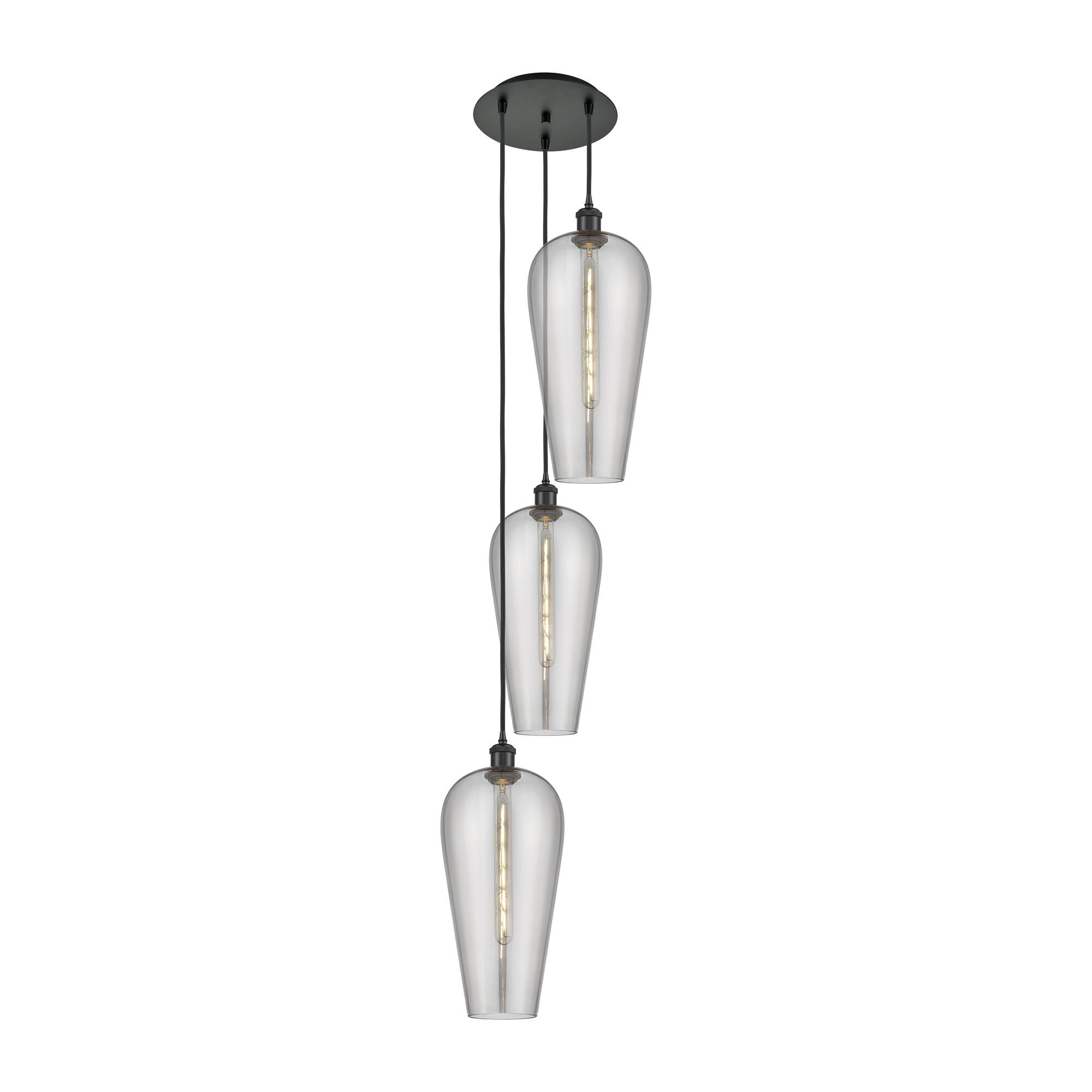 Shown in Matte Black finish and Light Smoke glass