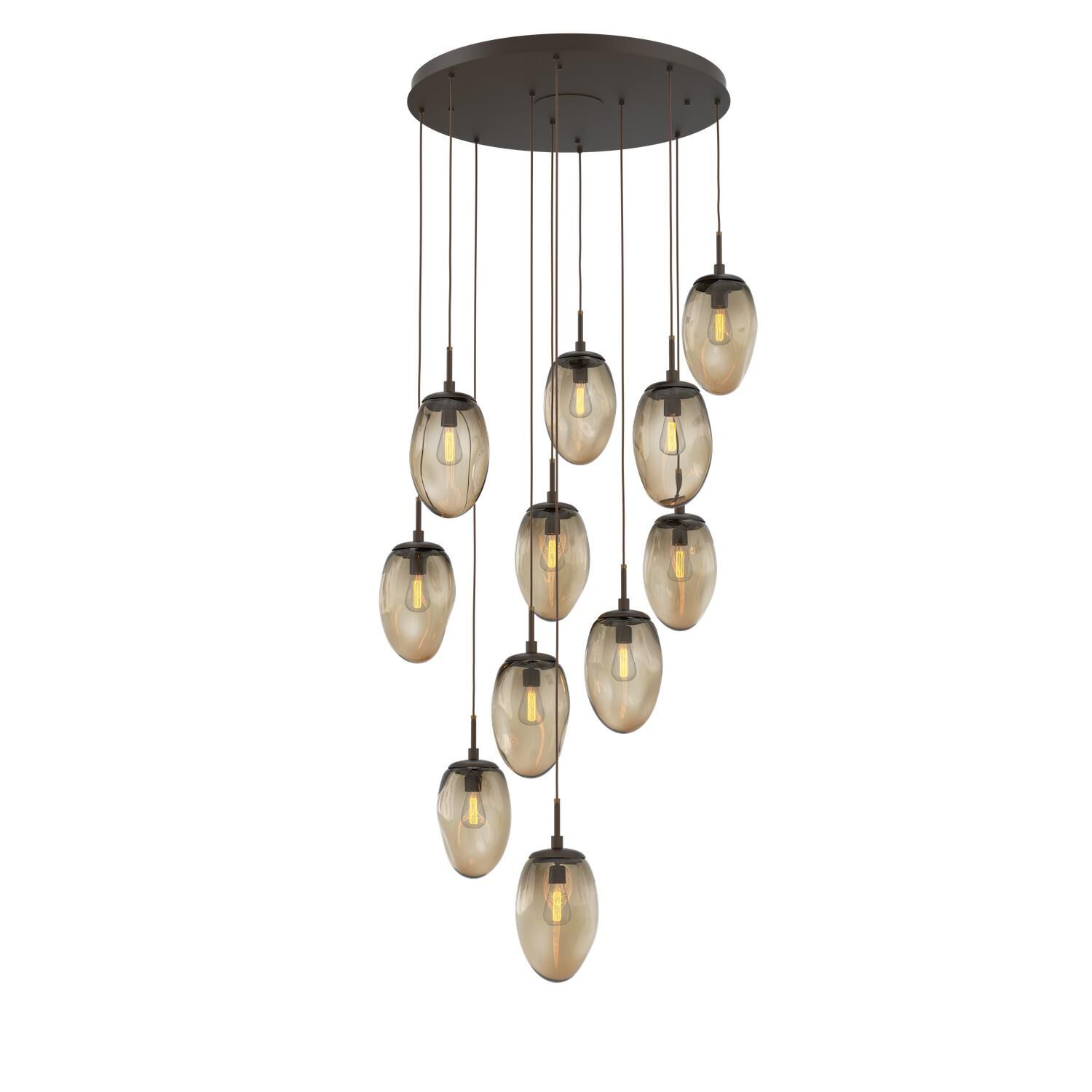 Levi Wilson Nebula 35 Inch 11 Light Multi Light Pendant by Hammerton Studio