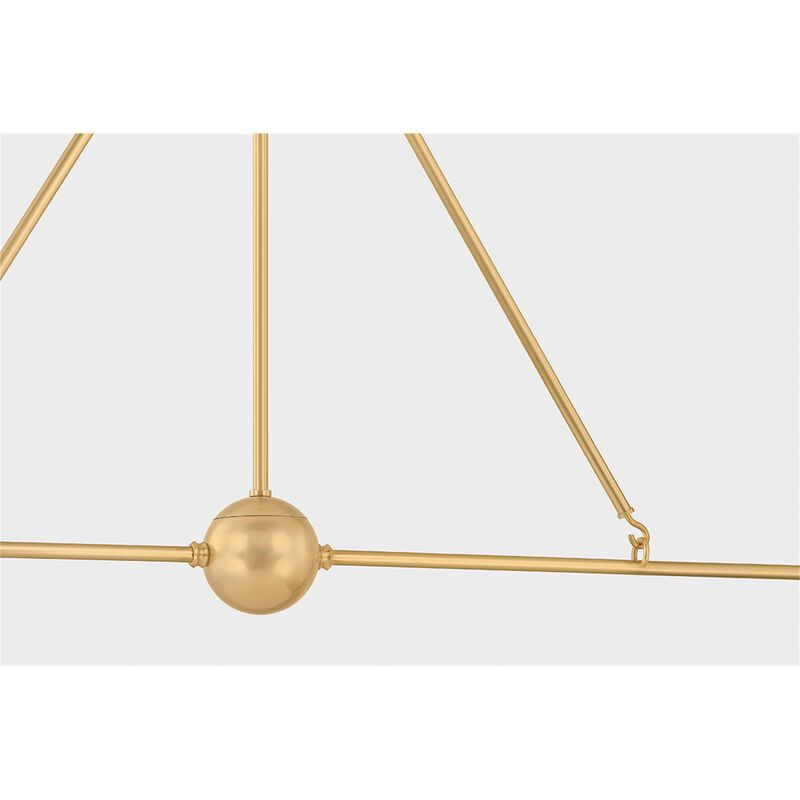 Mark D. Sikes Burghley Small Linear Chandelier by Hudson Valley Lighting