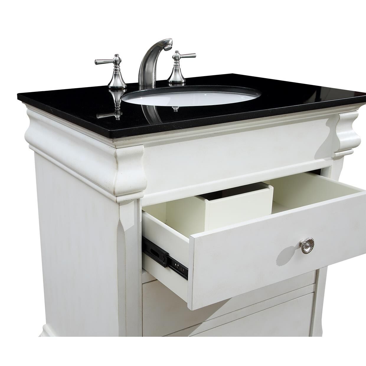 Shown in Antique White finish