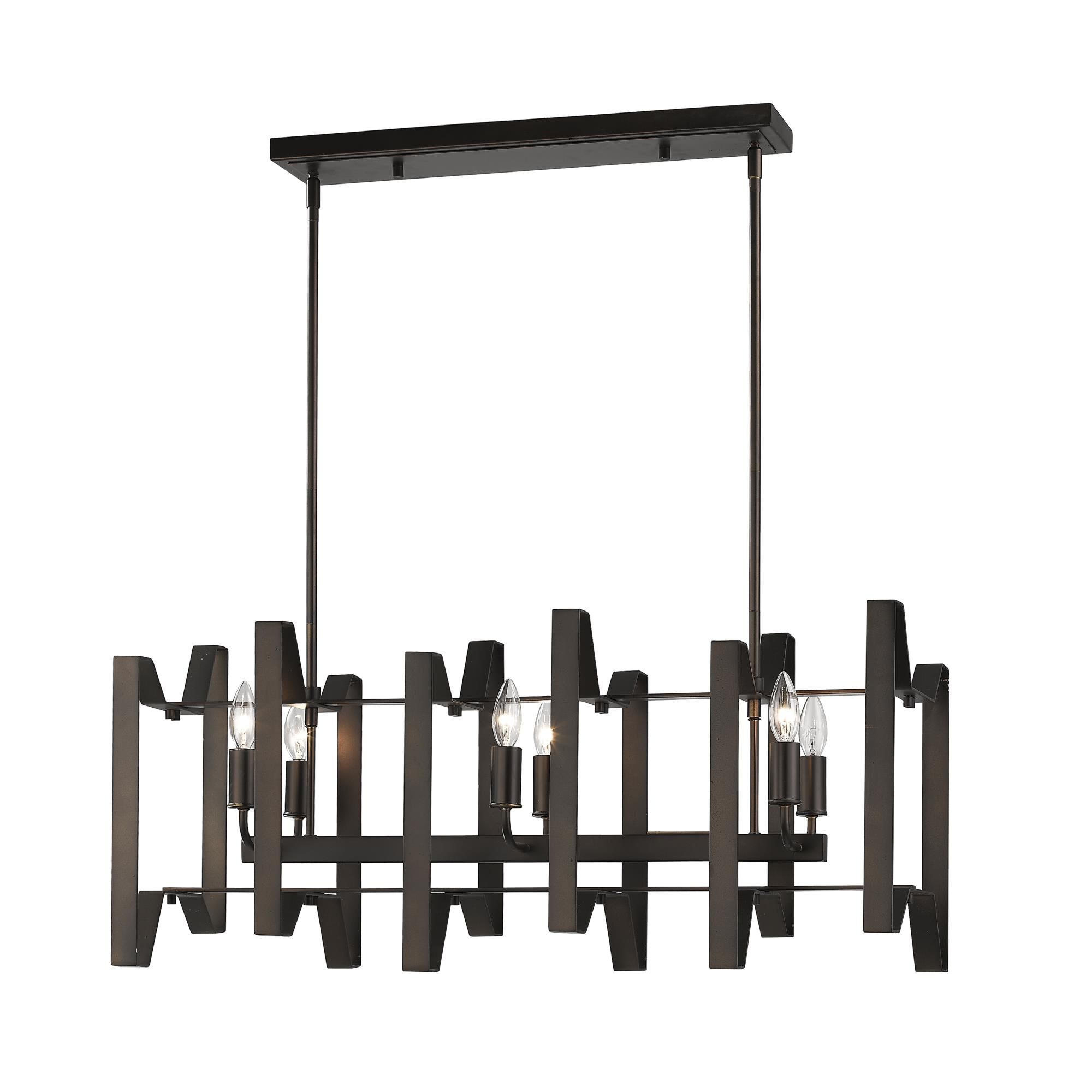 Marsala 34 Inch 6 Light Linear Suspension Light by Z-Lite