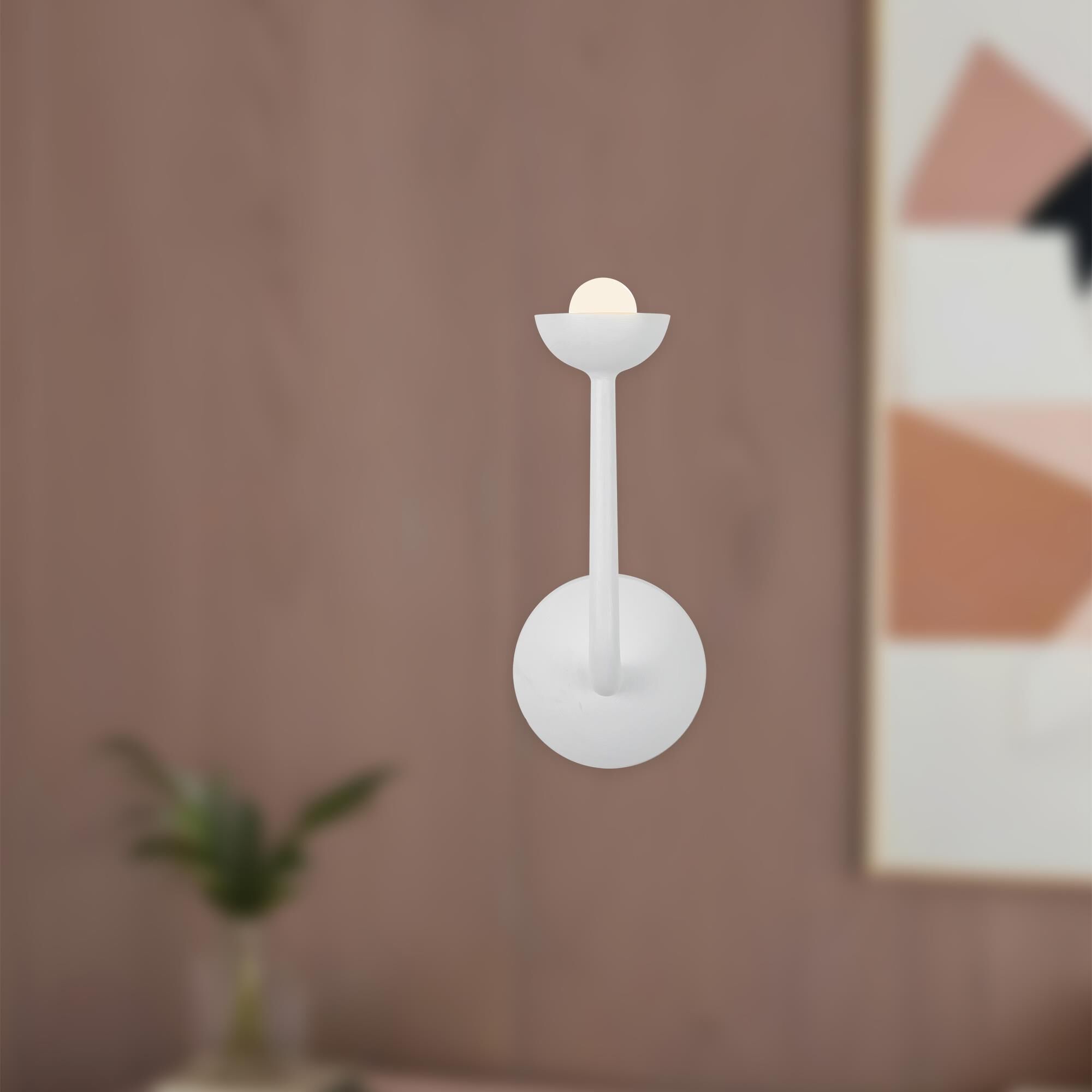 Shown in Antique White finish and Frosted glass