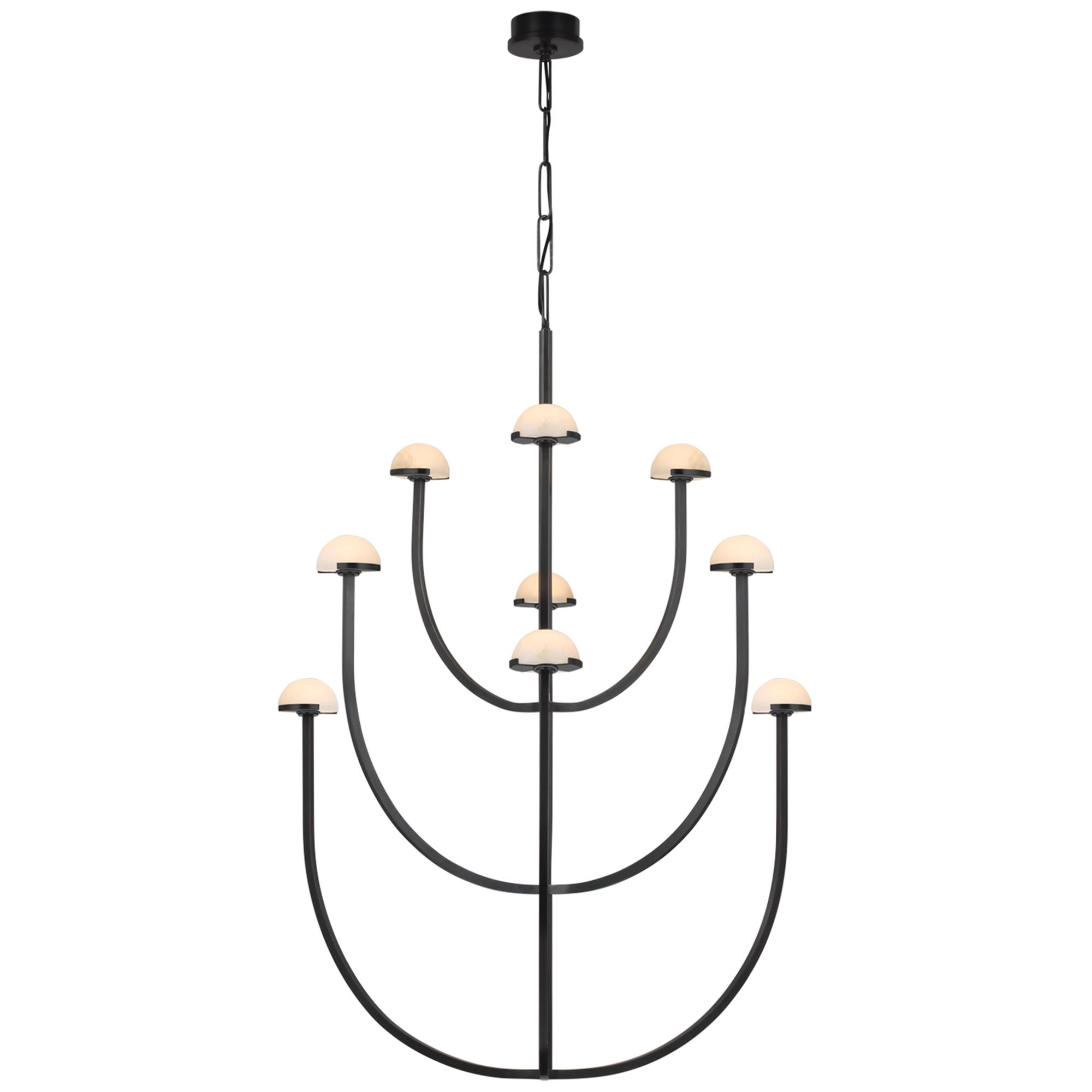 Shown in Bronze finish and Alabaster shade