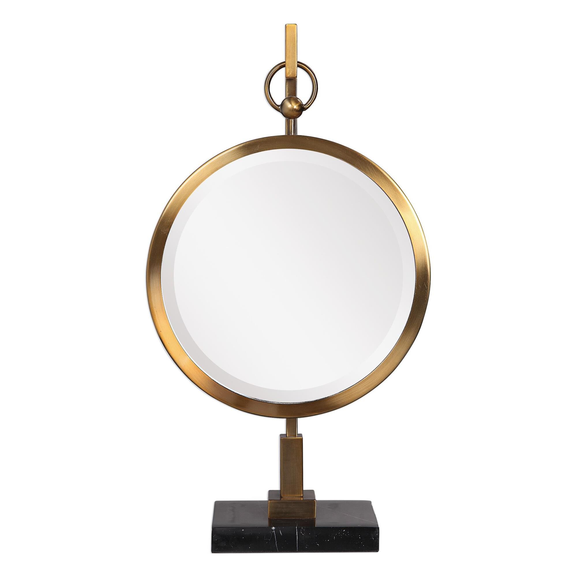 Uttermost Nori Bronze Tabletop Mirror Make Up Mirror by Uttermost