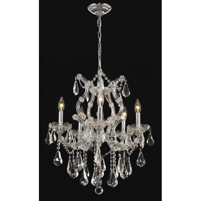 Maria Theresa 20 Inch 6 Light Mini Chandelier by Elegant Lighting