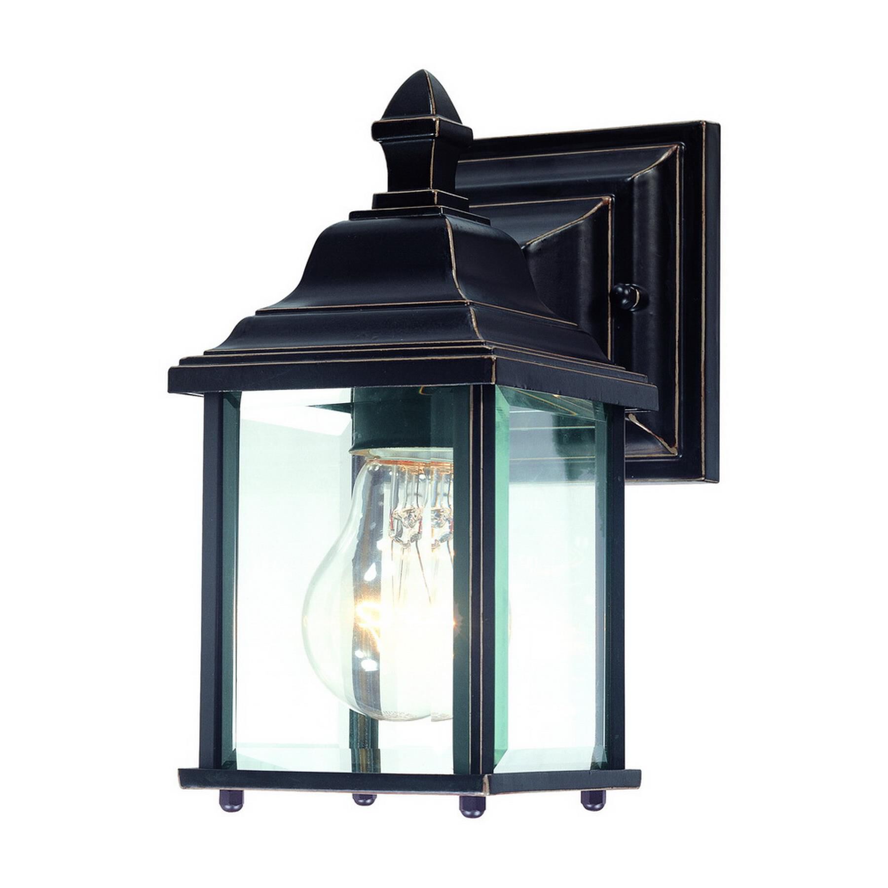 Shown in Antique Bronze finish and Beveled glass