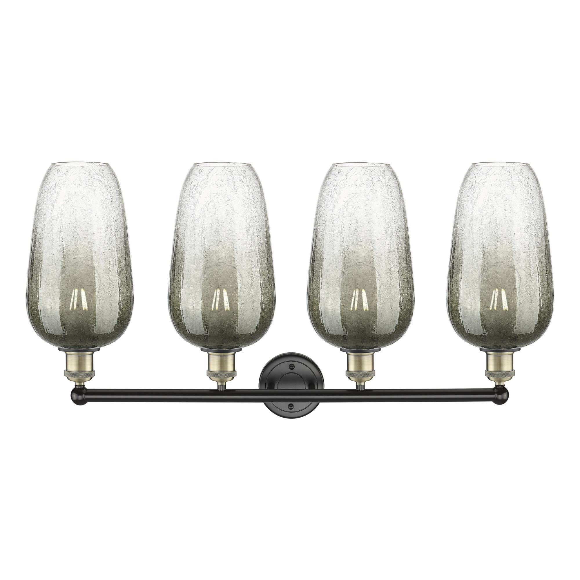 Shown in Black Antique Brass finish and Slate glass