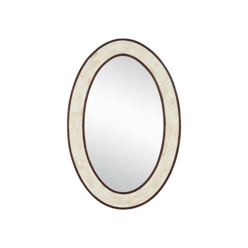 Andar Oval Mirror Decorative Mirrors by Currey and Company