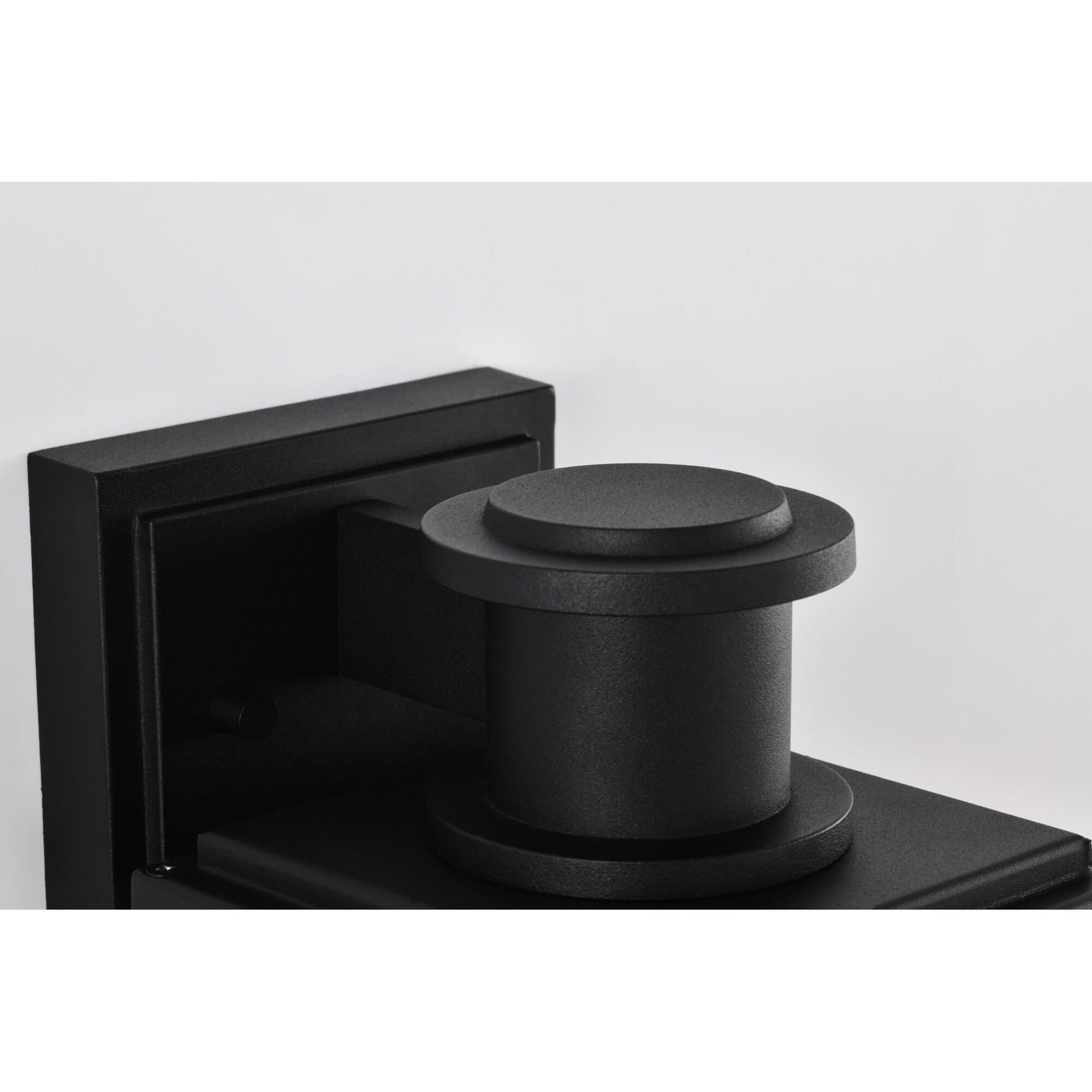 Shown in Sand Black finish and Clear Beveled glass