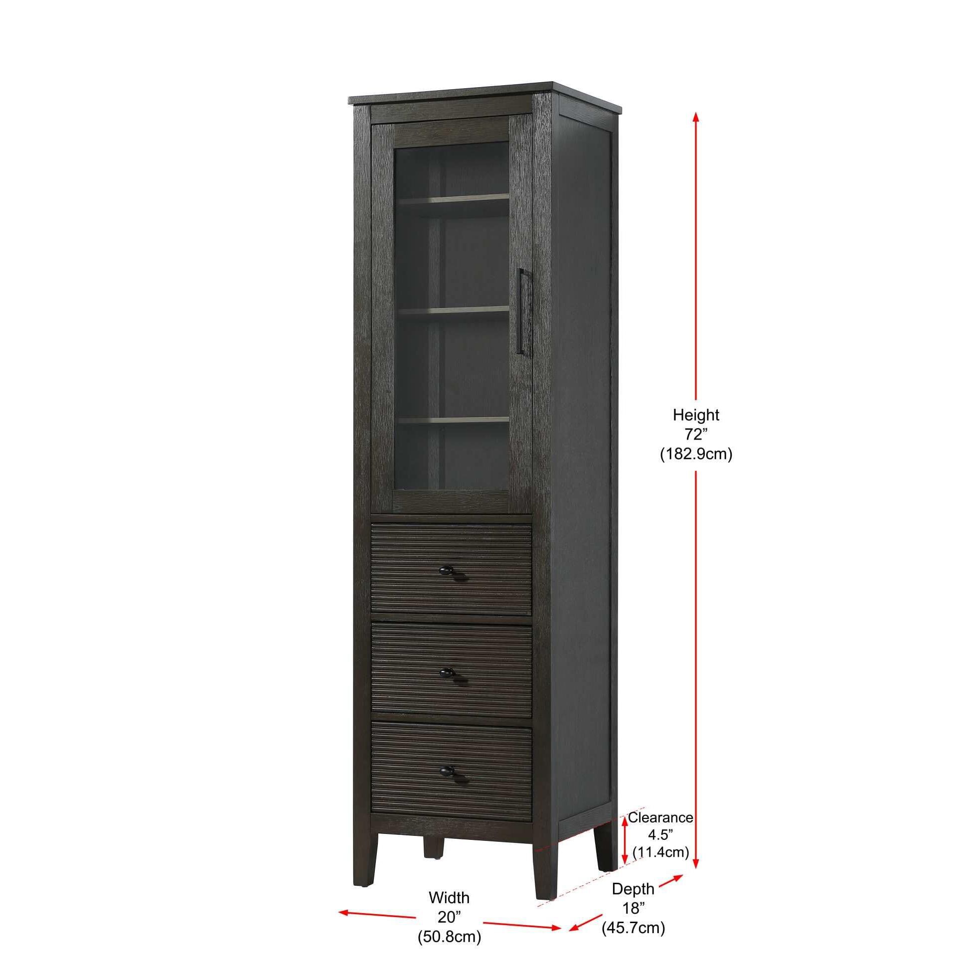 Blakely 72 Inch Storage Cabinet by Elegant Decor