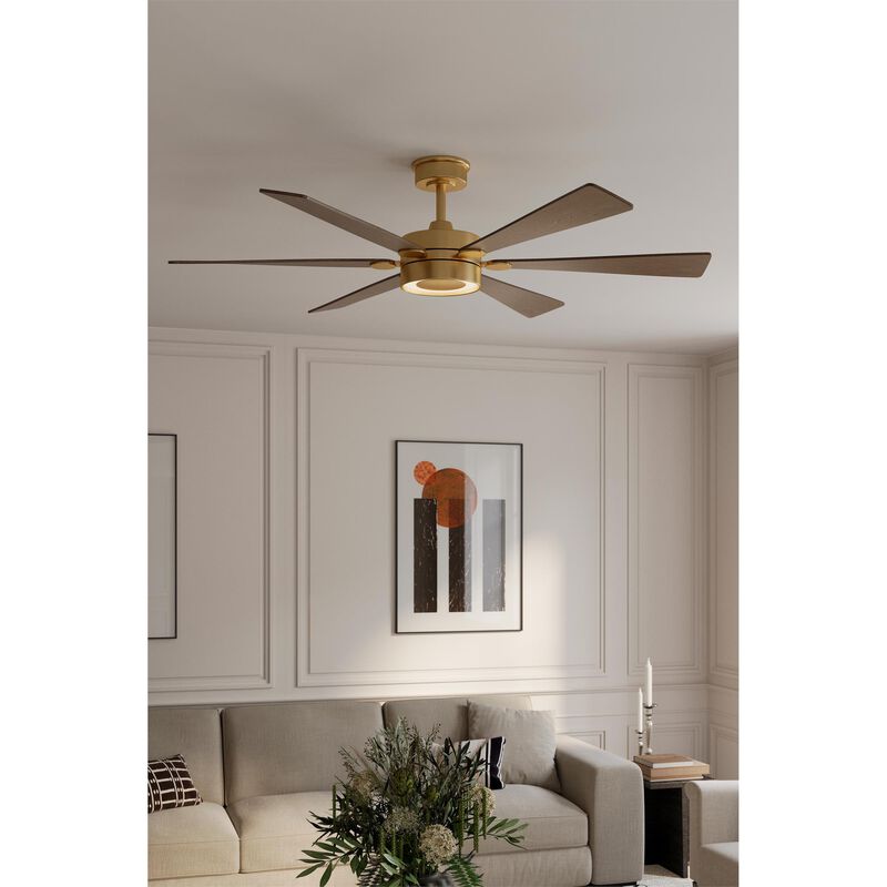Brenix 60 Inch Ceiling Fan with Light Kit by Minka Aire