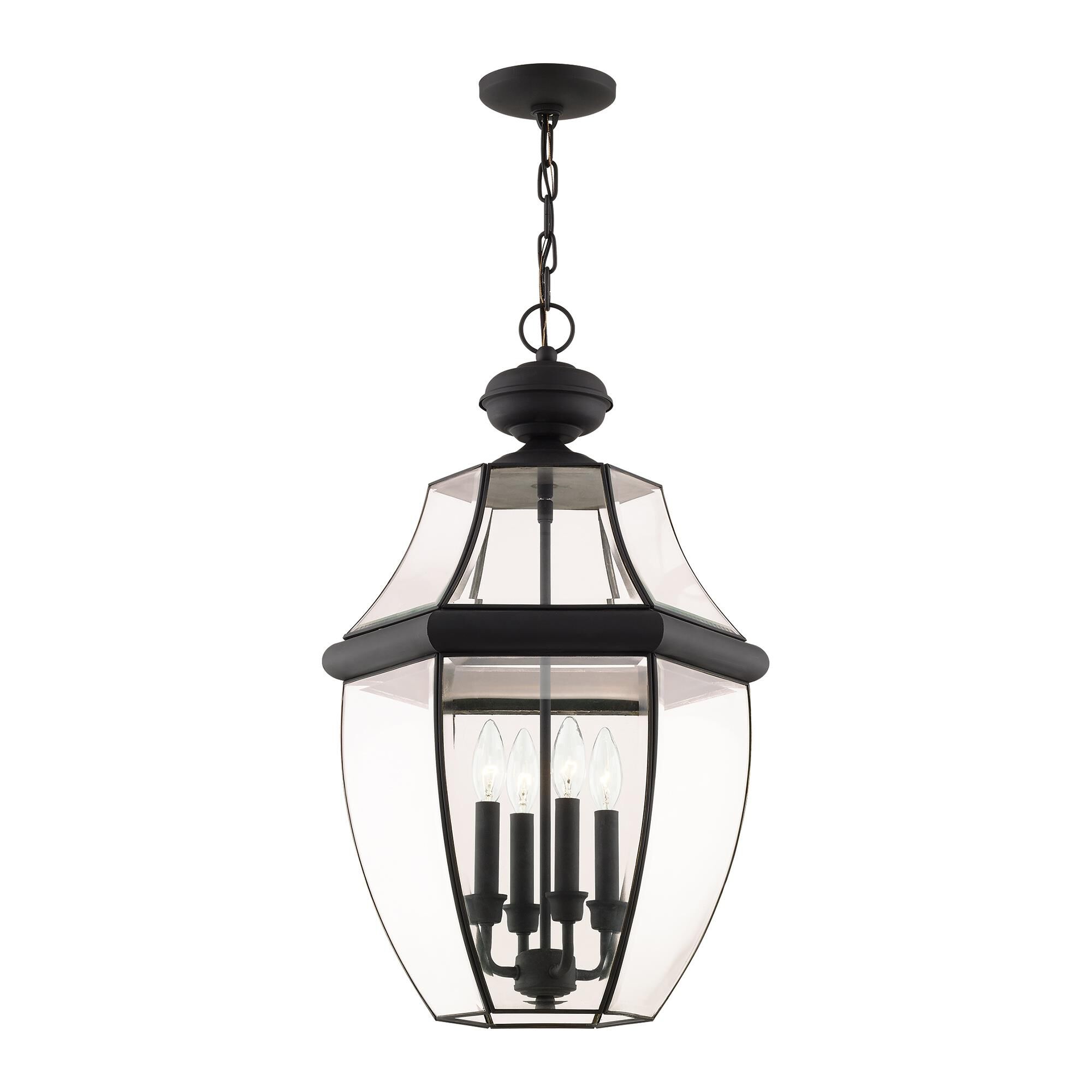 Monterey 25 Inch Tall 4 Light Outdoor Hanging Lantern by Livex Lighting