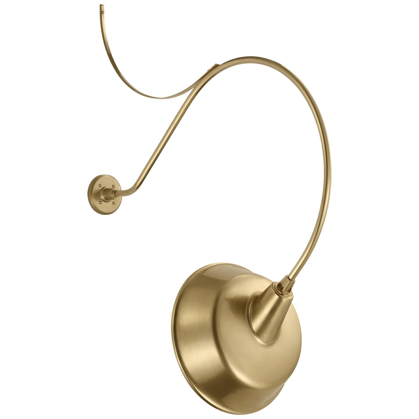 Shown in Hand-Rubbed Antique Brass finish and Gold shade