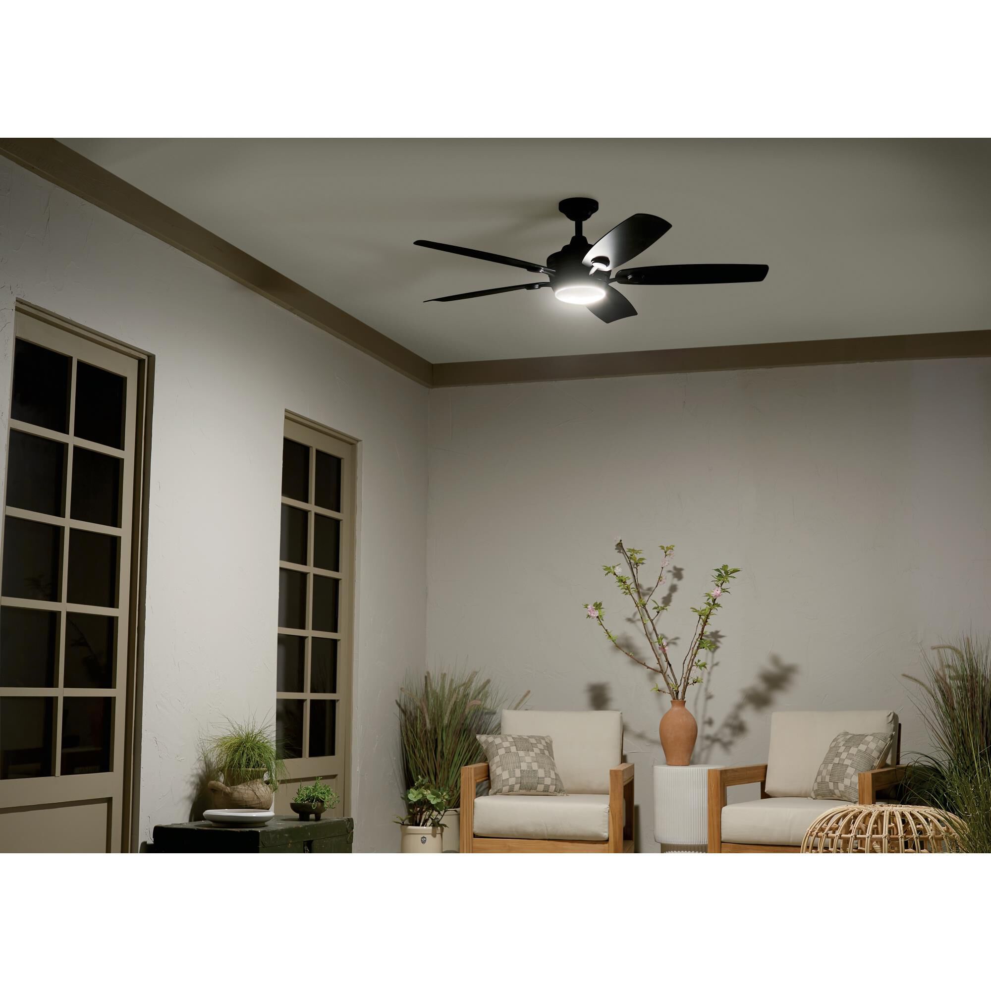Tranquil 56 Inch Ceiling Fan with Light Kit by Kichler Lighting