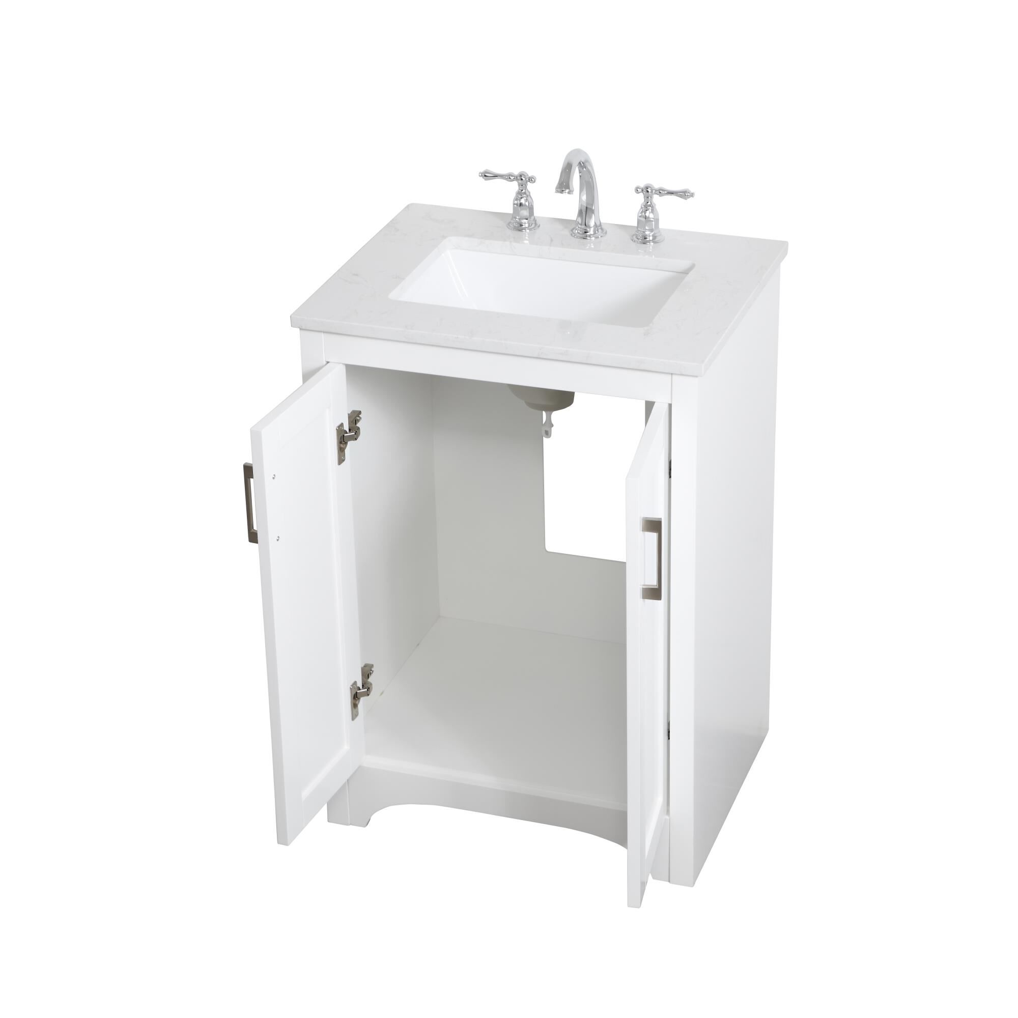 Shown in White finish