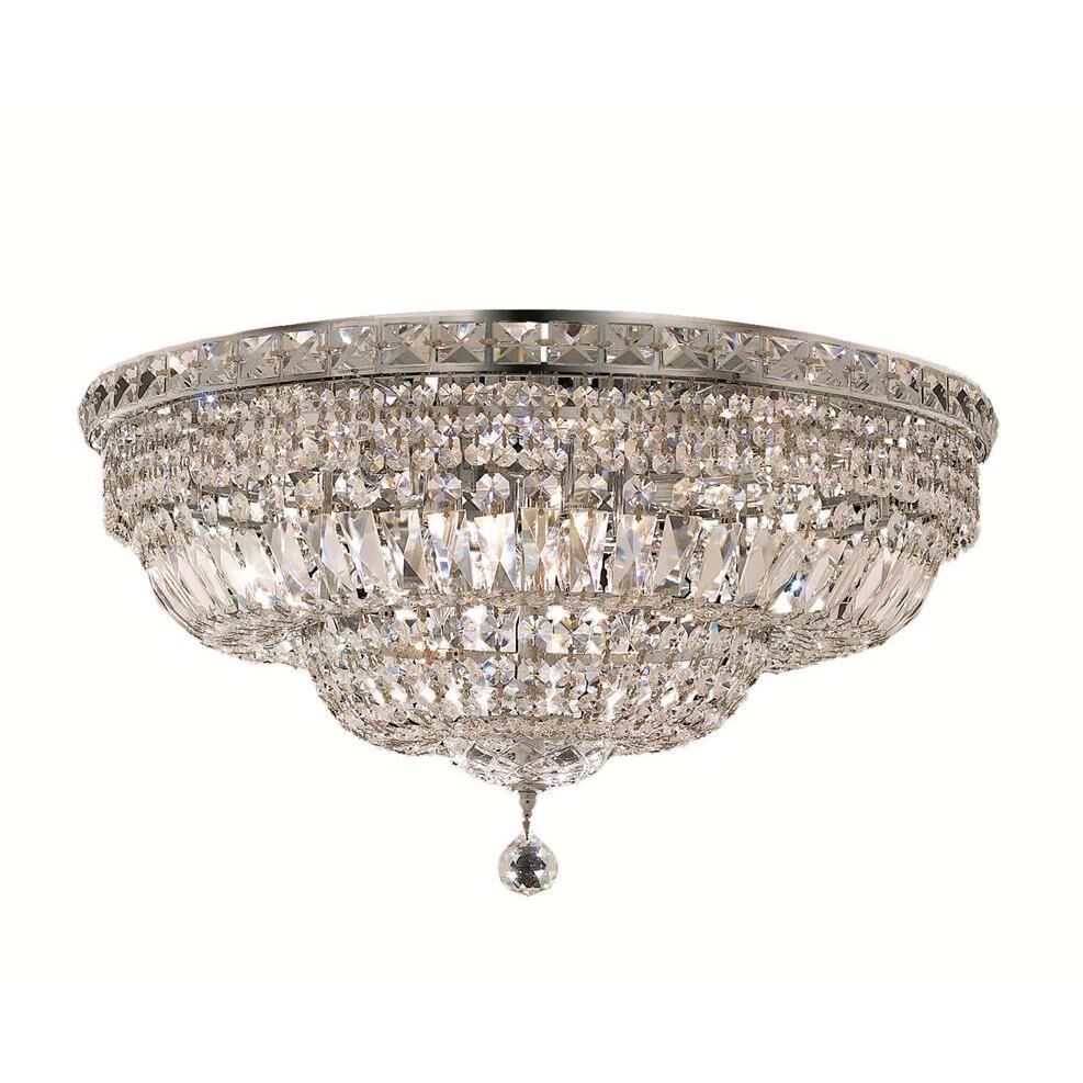 Tranquil 24 Inch 12 Light Flush Mount by Elegant Lighting
