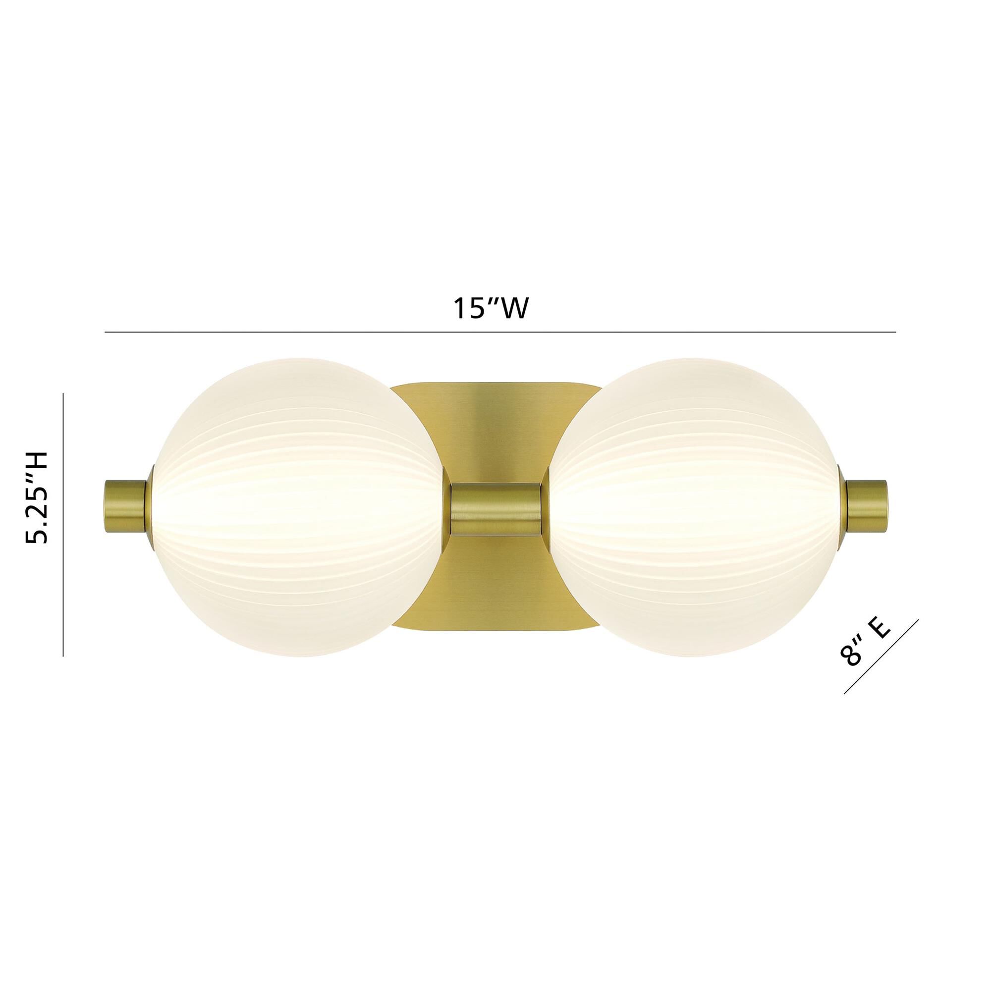 Shown in Gold finish and Opal Ribbed  glass