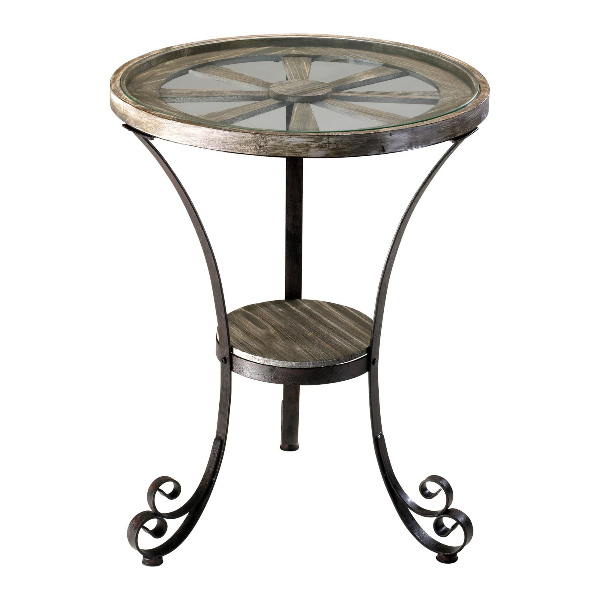 Shown in Rustic Iron finish and Rustic glass