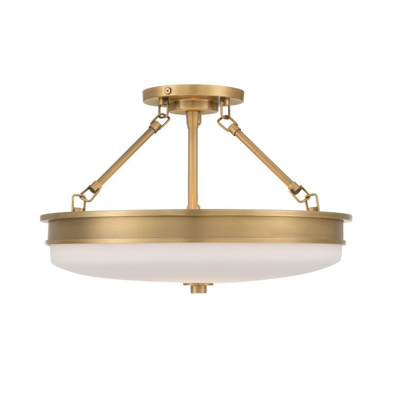 Halora 15 Inch Semi Flush Mount by Minka Lavery