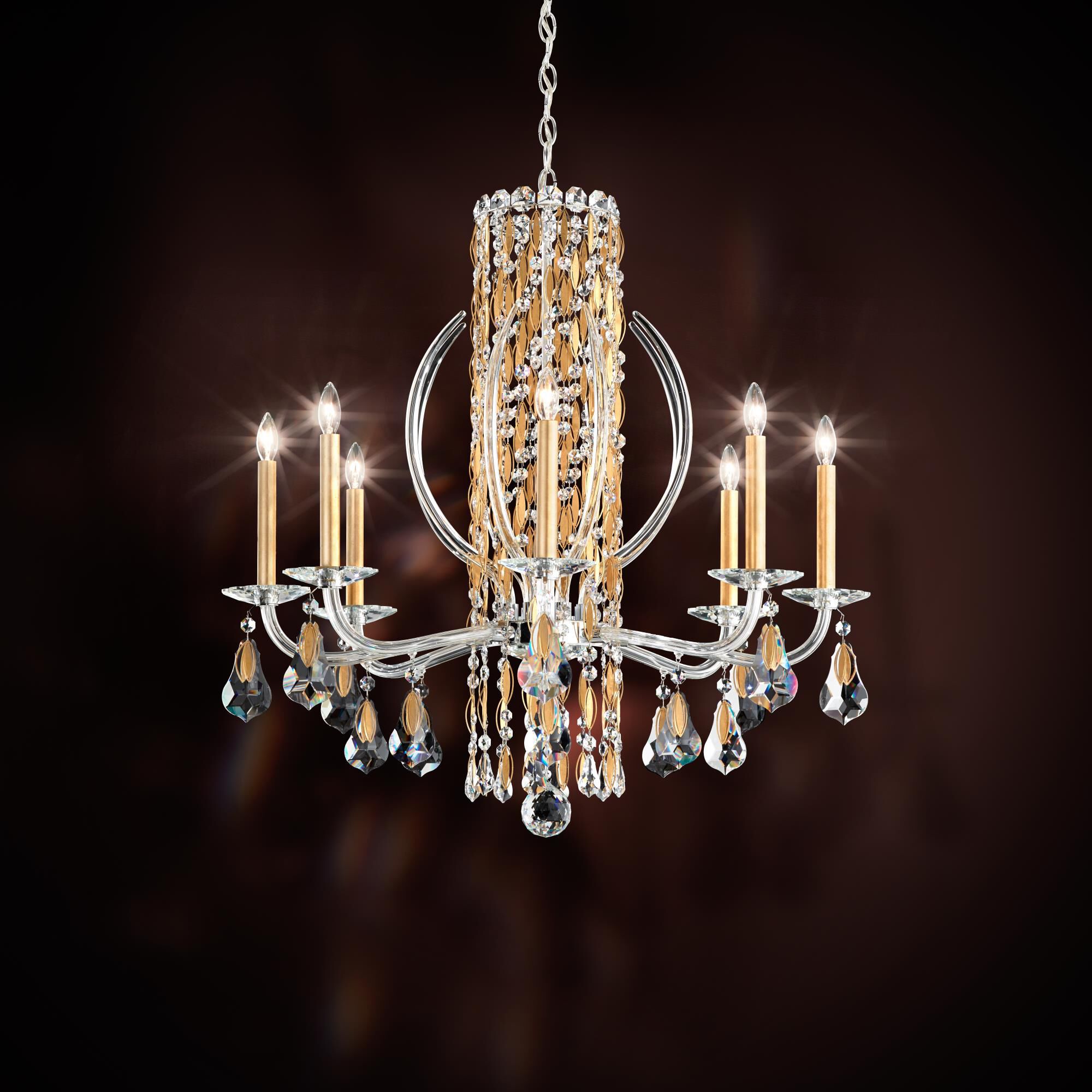 Sarella 30 Inch 8 Light Chandelier by Schonbek