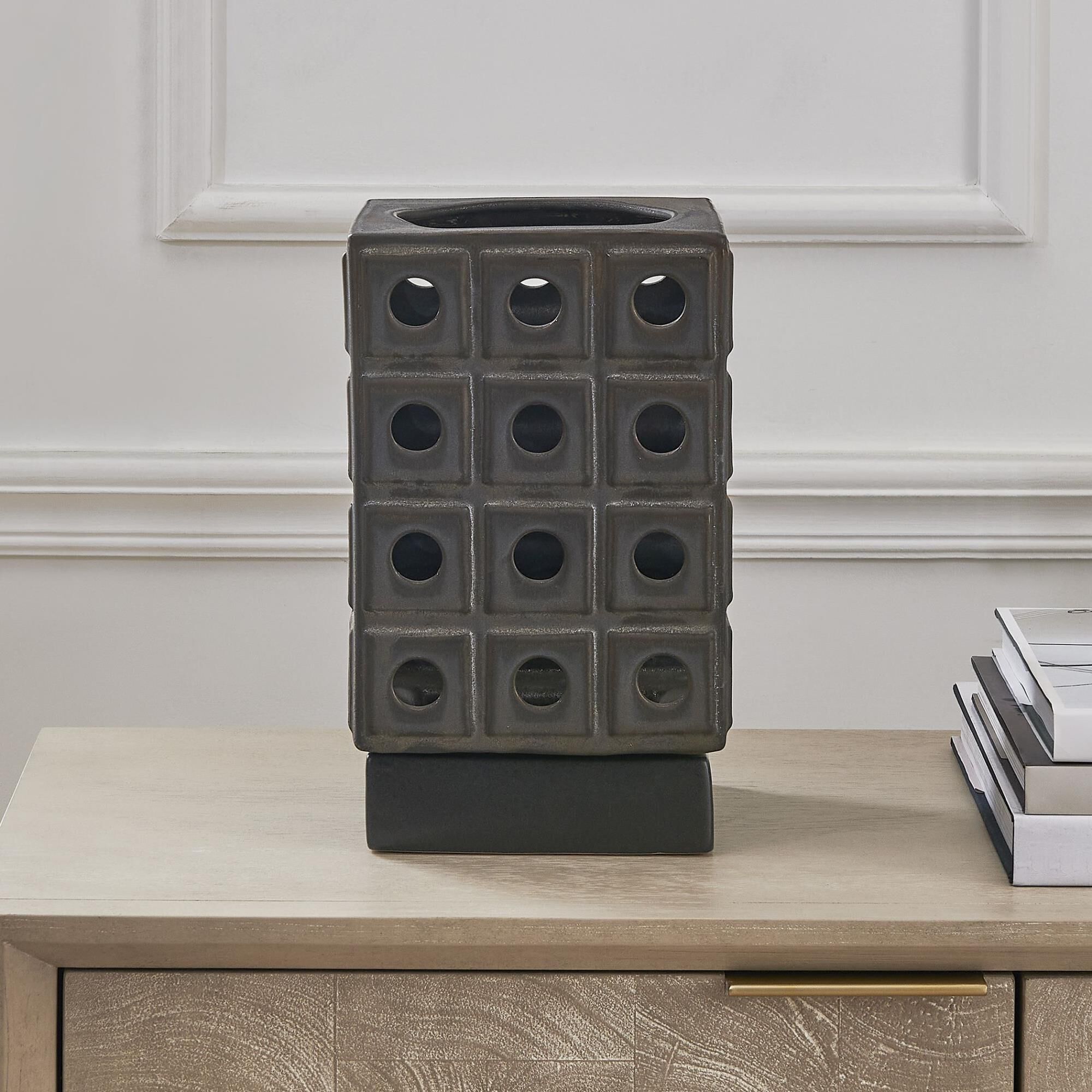 Osvaldo Mendoza Lattice Candle Holder by Uttermost